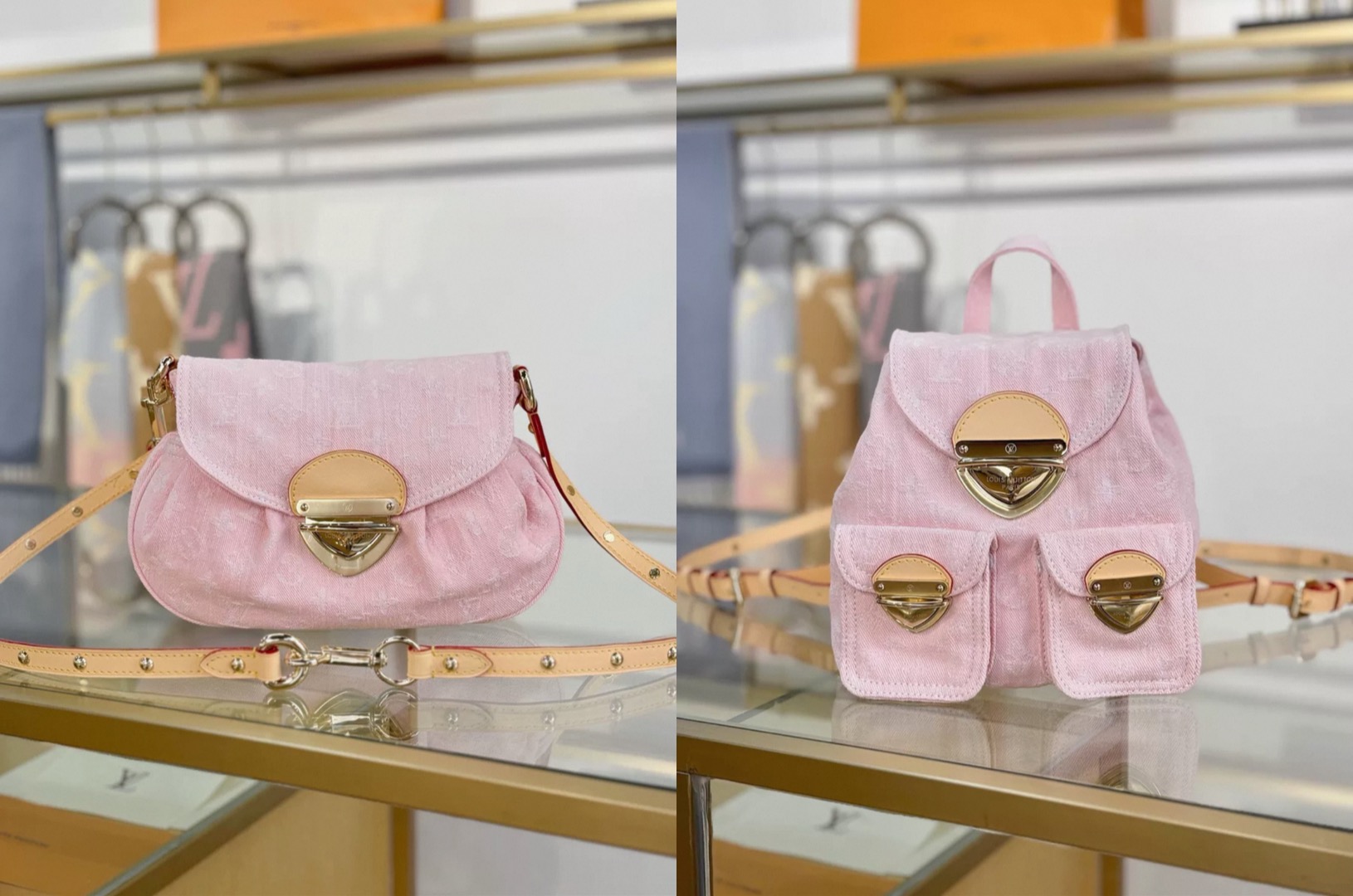 LV Denim Washed Pink Collection M13347 - image 8