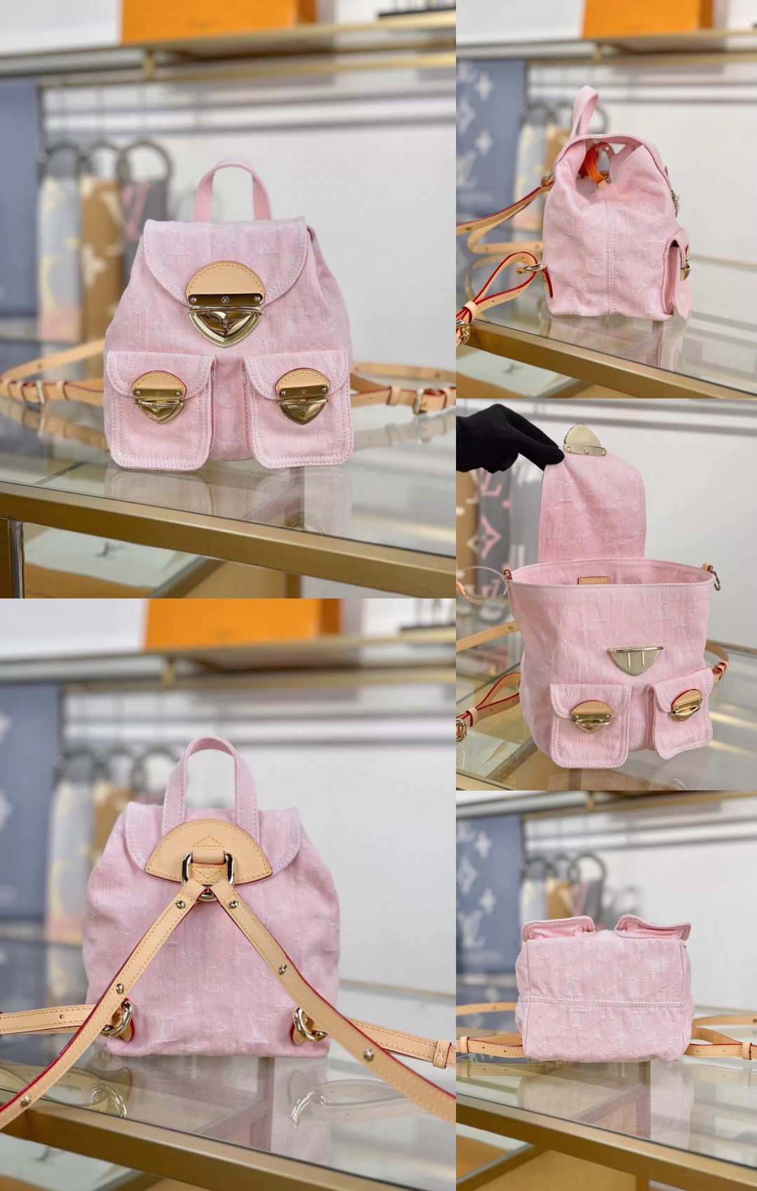 LV Denim Washed Pink Collection M13347 - image 10