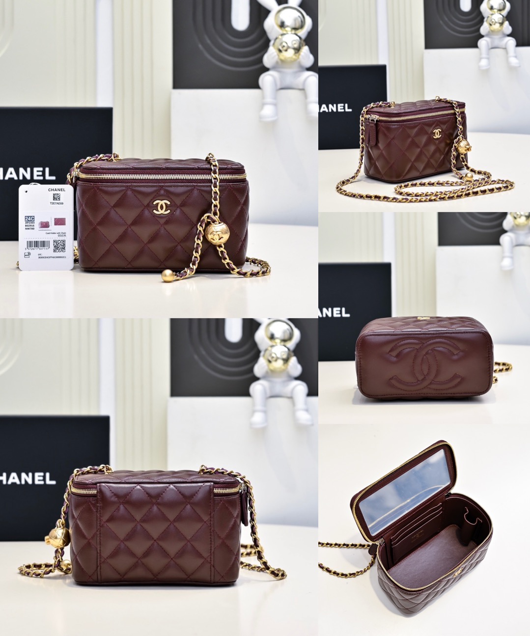 CHANEL 24C Lambskin Vanity Bag - image 9