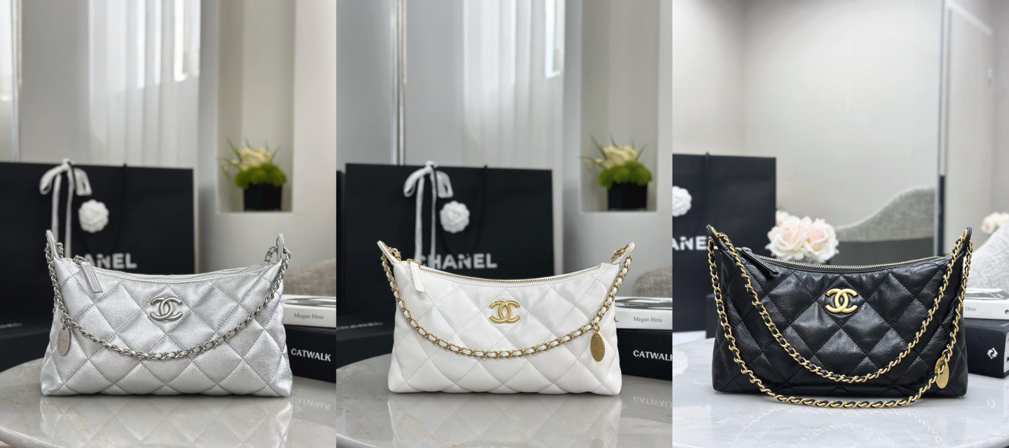 CHANEL Chain belt Hobo Handbag - image 7