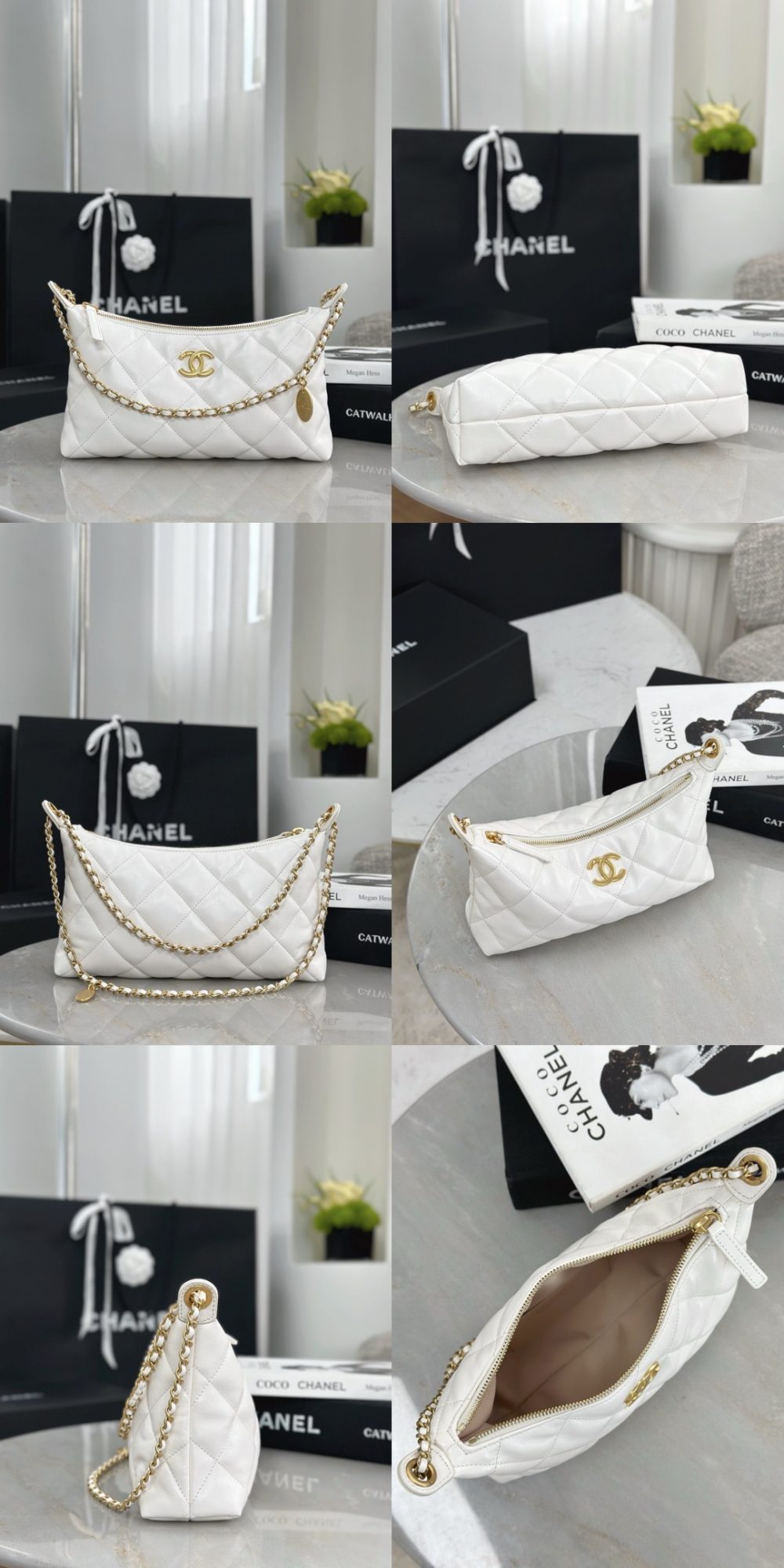 CHANEL Chain belt Hobo Handbag - image 8