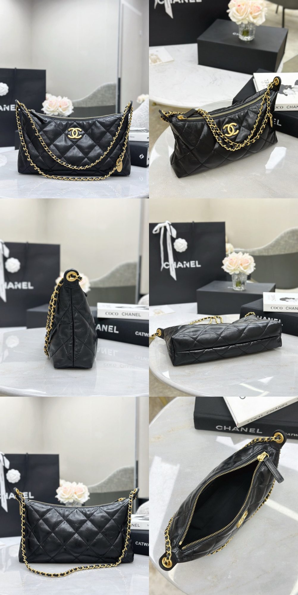 CHANEL Chain belt Hobo Handbag - image 9