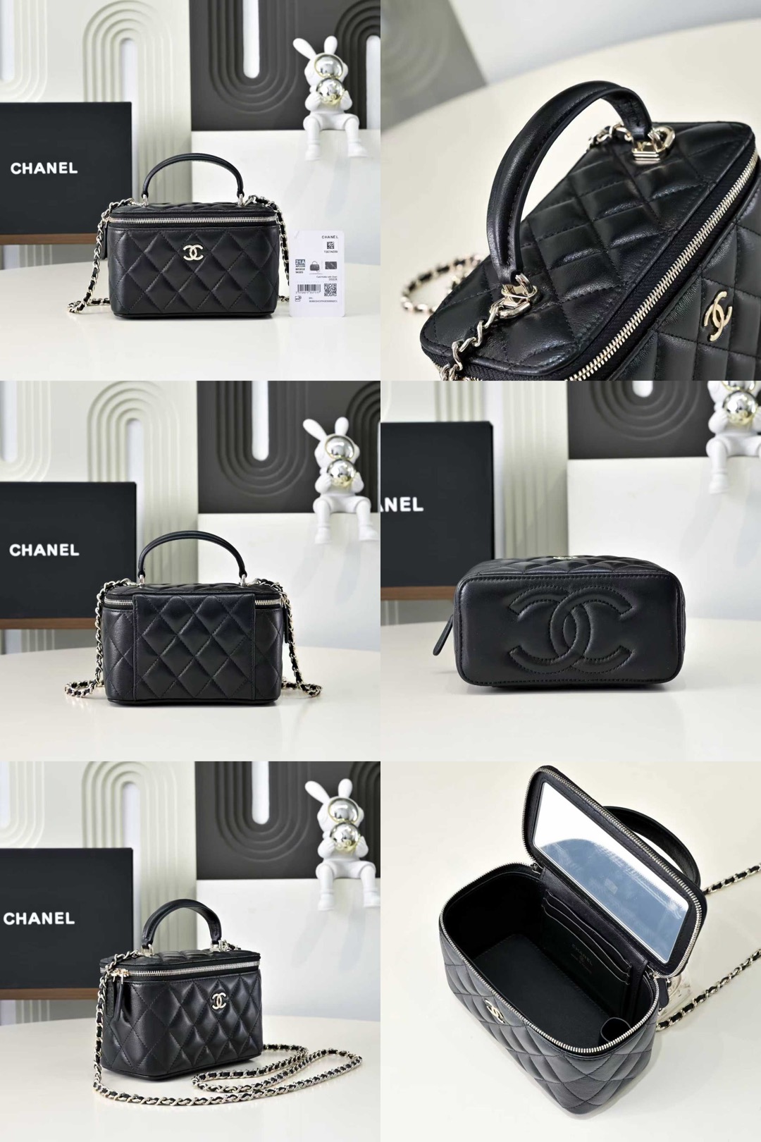 CHANEL Glossy Lambskin Vanity bag - image 17