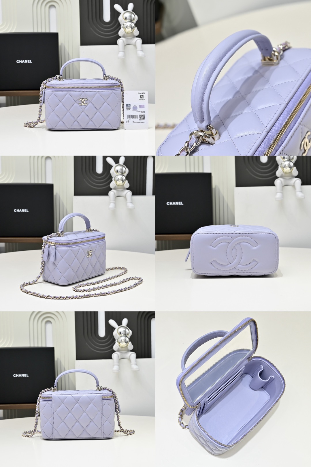 CHANEL Glossy Lambskin Vanity bag - image 11
