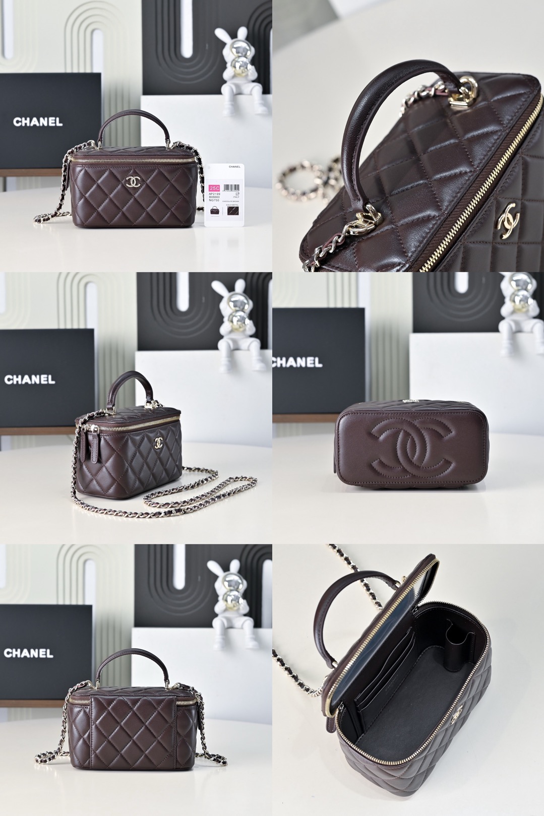 CHANEL Glossy Lambskin Vanity bag - image 12