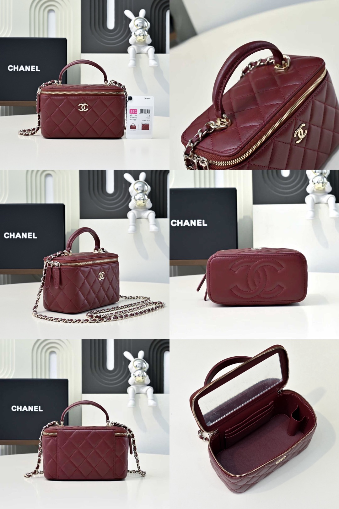 CHANEL Glossy Lambskin Vanity bag - image 13