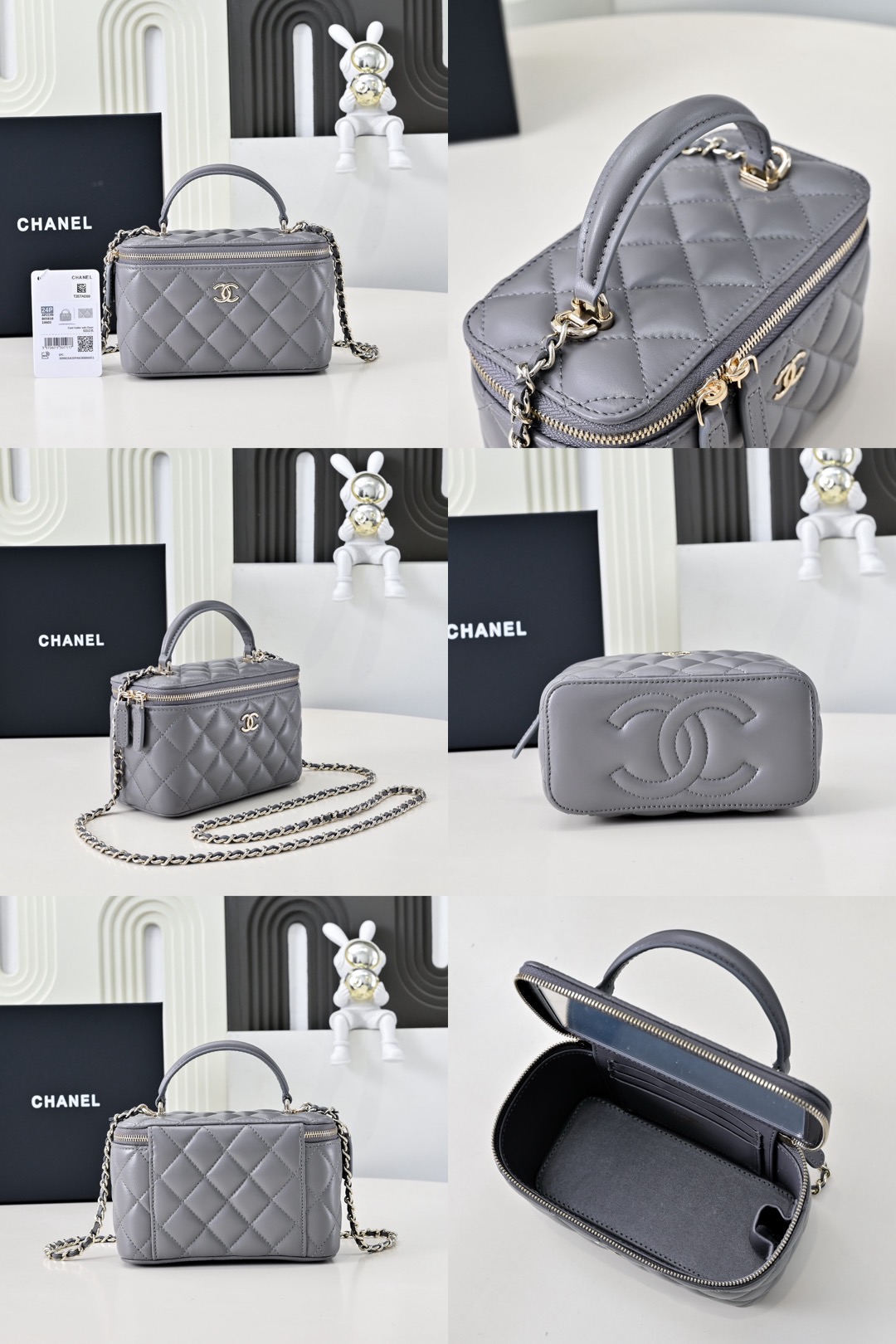 CHANEL Glossy Lambskin Vanity bag - image 15