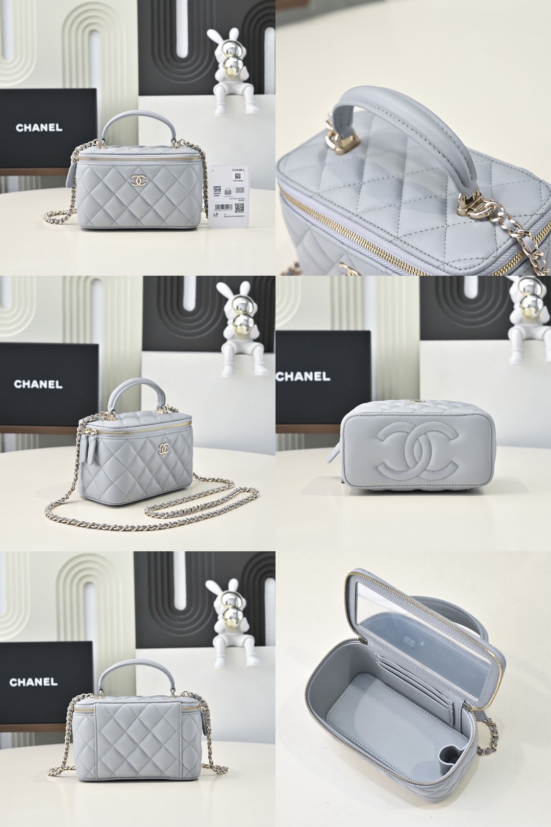 CHANEL Glossy Lambskin Vanity bag - image 9