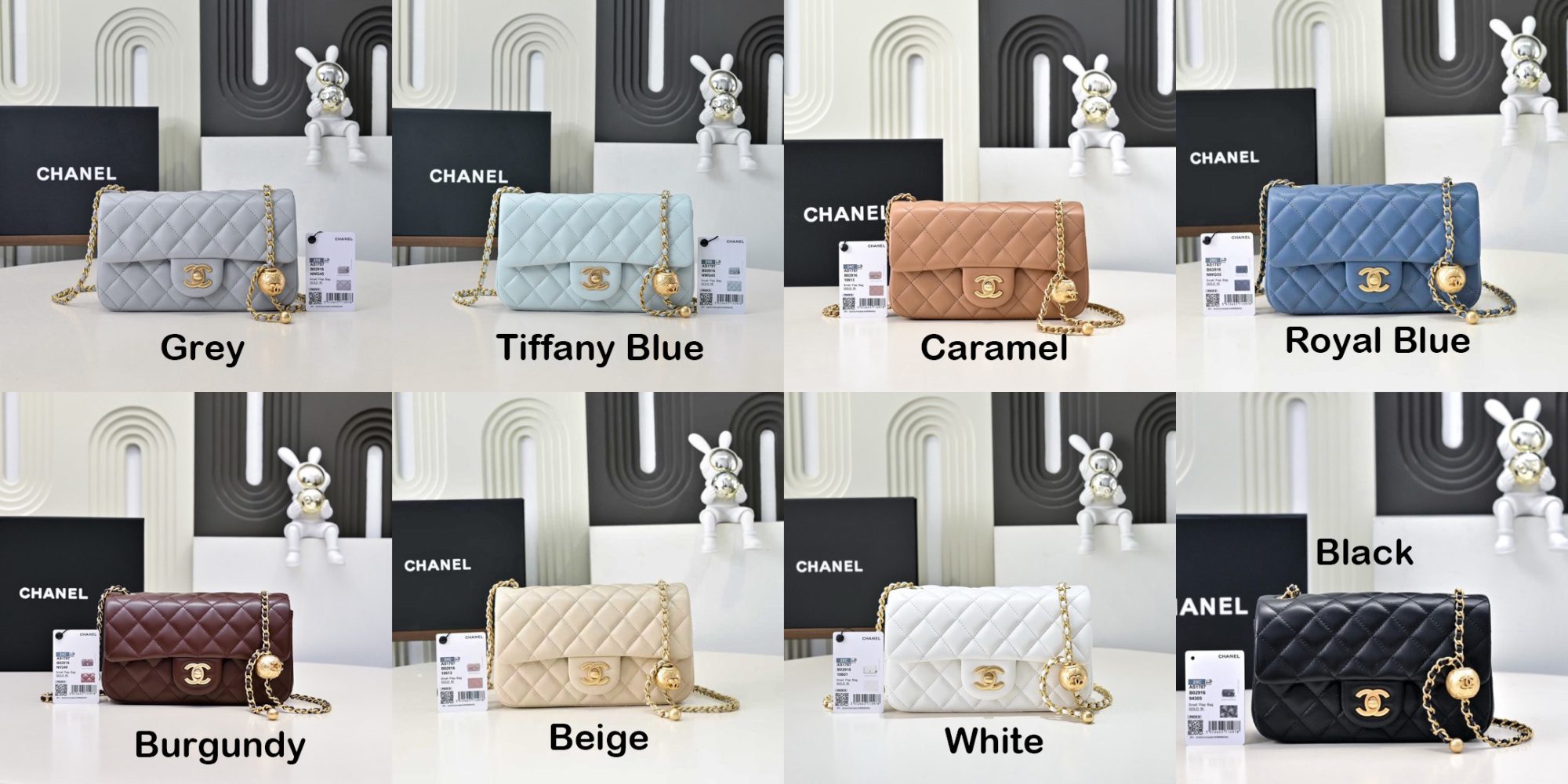 CHANEL Classic Flap CF with Gold Ball Charm – 20cm - image 7