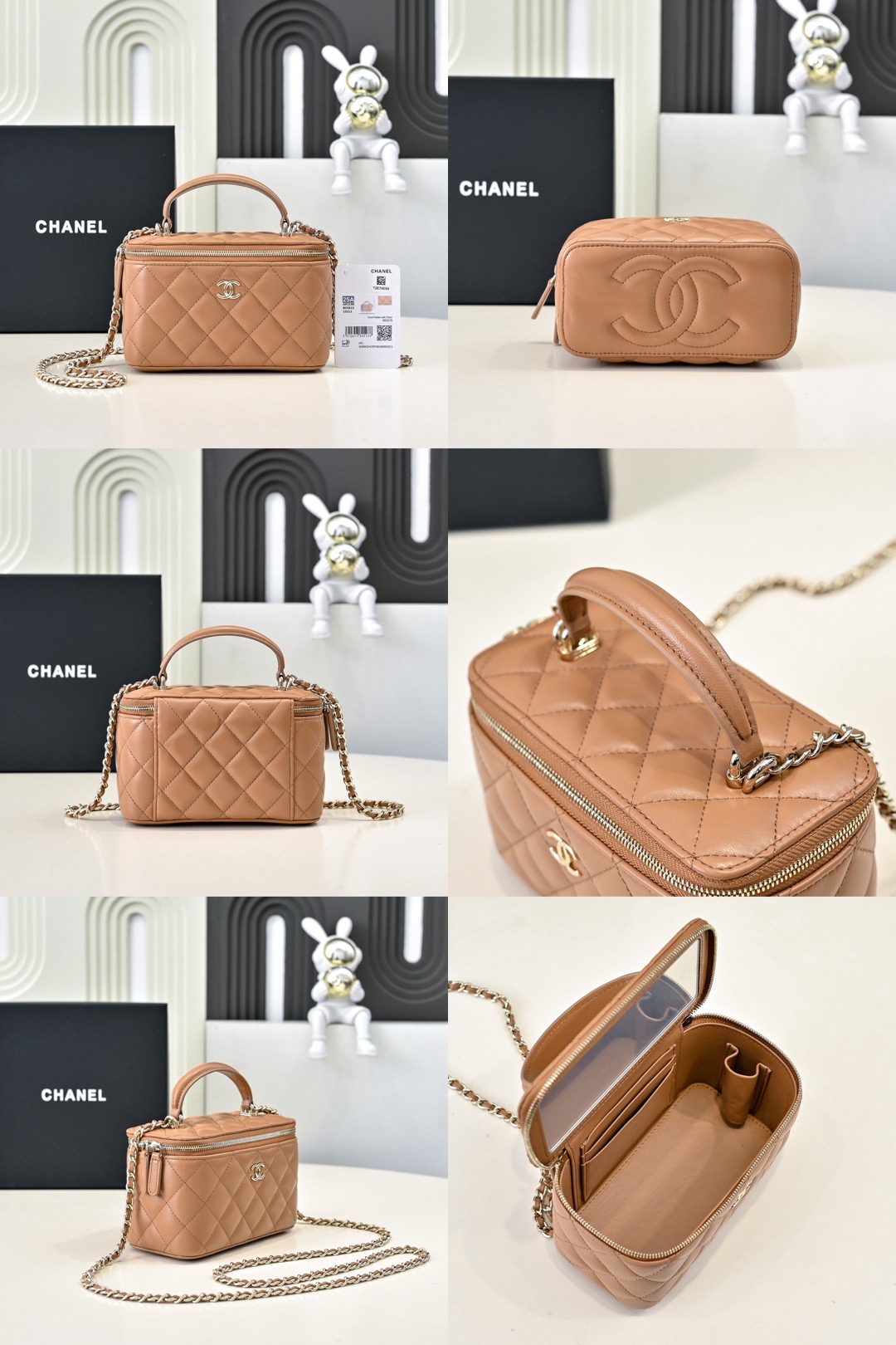 CHANEL Glossy Lambskin Vanity bag - image 10