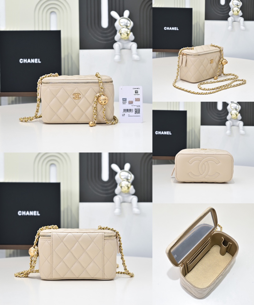 CHANEL 24C Lambskin Vanity Bag - image 13