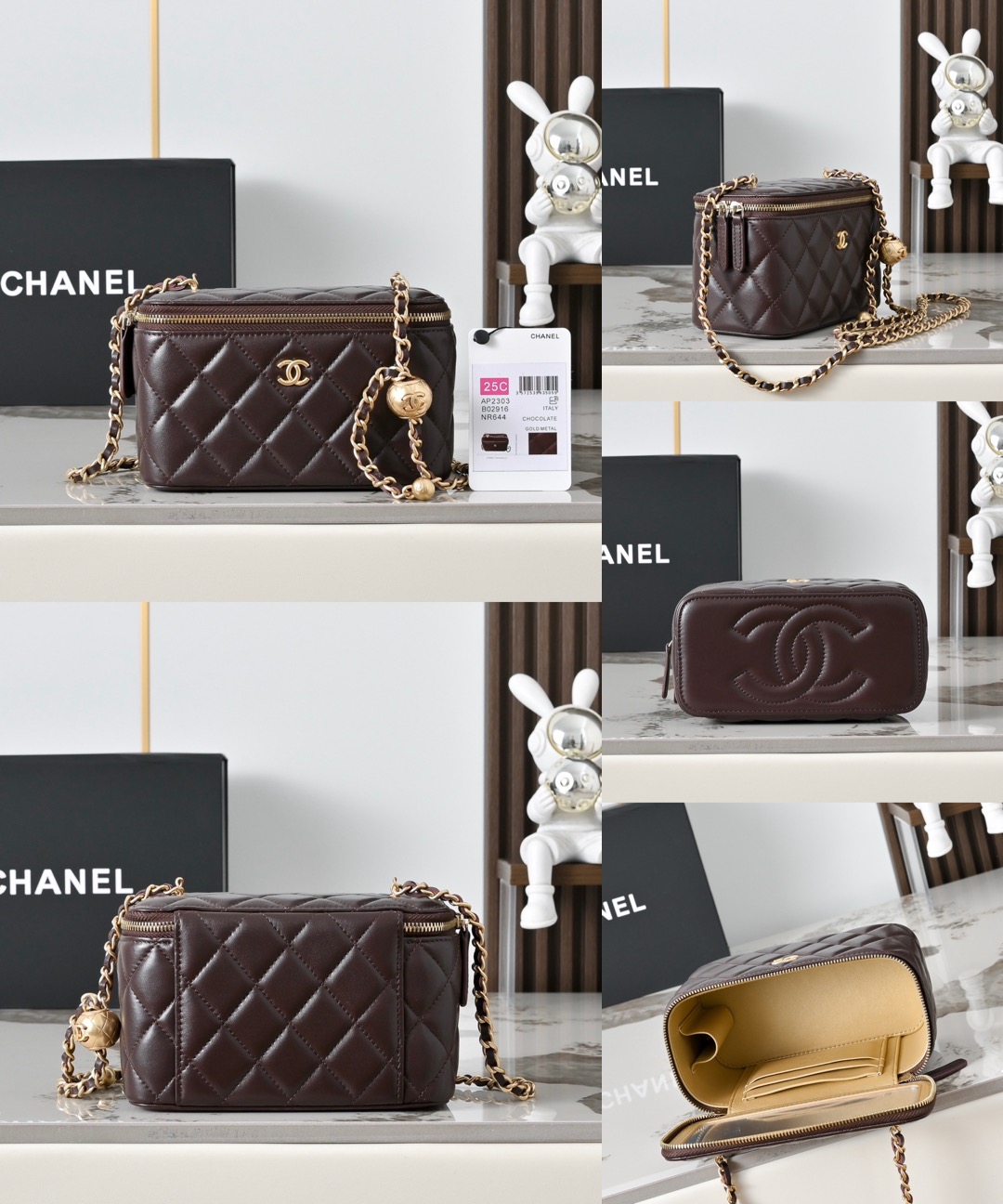 CHANEL 24C Lambskin Vanity Bag - image 15