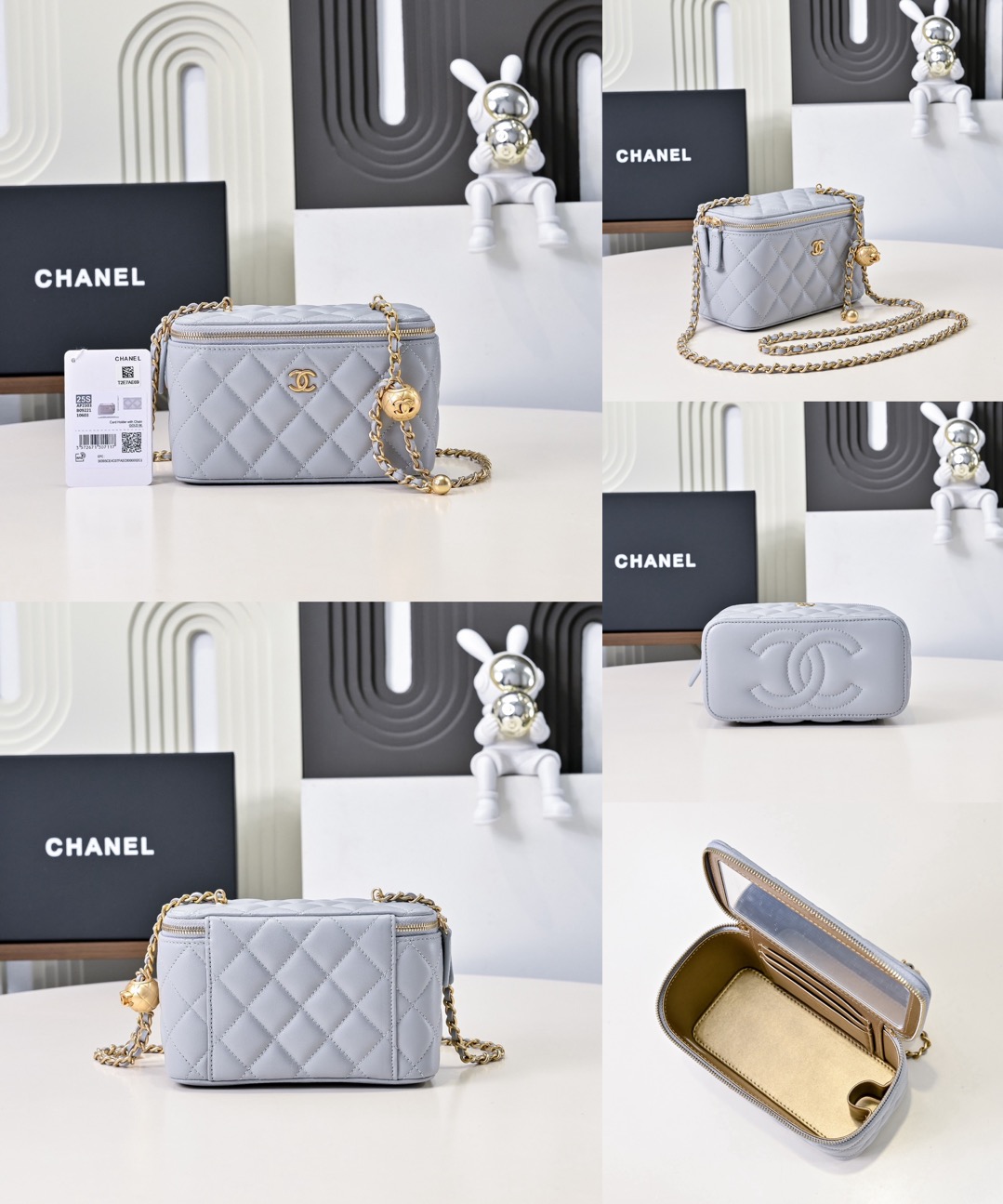 CHANEL 24C Lambskin Vanity Bag - image 14