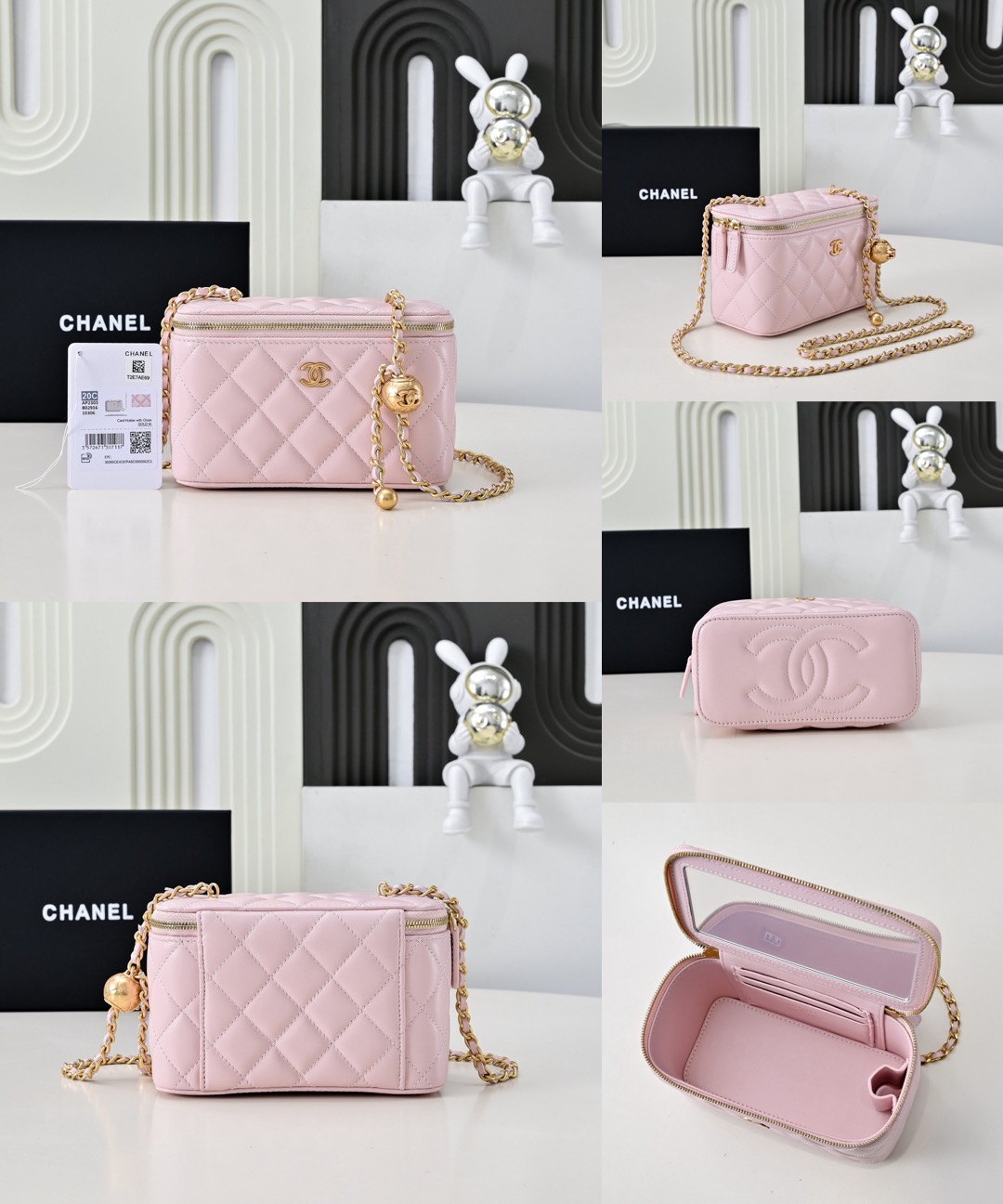 CHANEL 24C Lambskin Vanity Bag - image 10