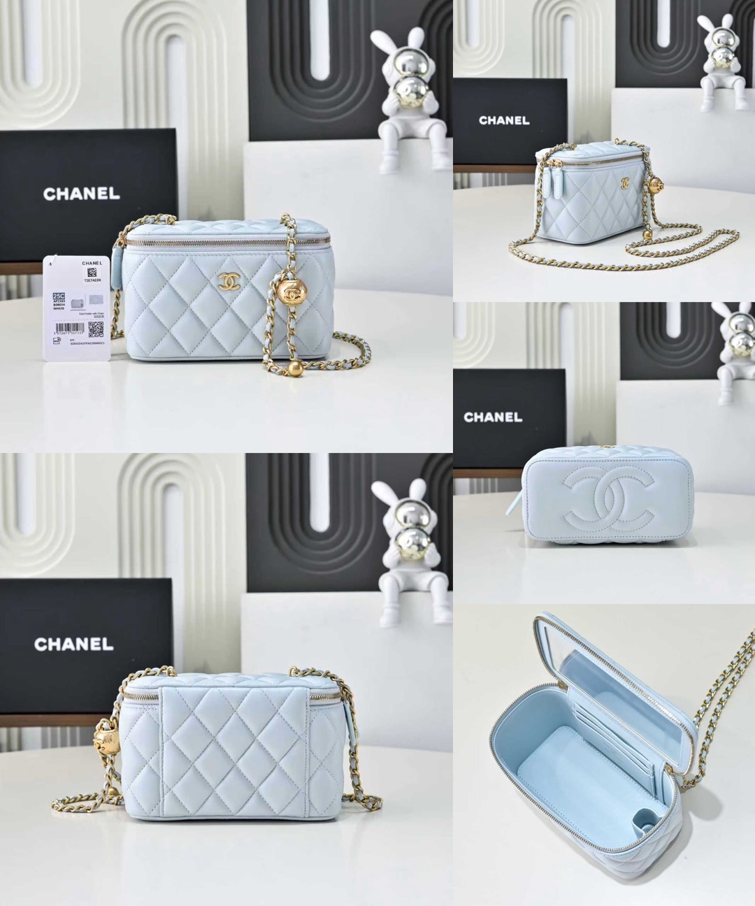 CHANEL 24C Lambskin Vanity Bag - image 11