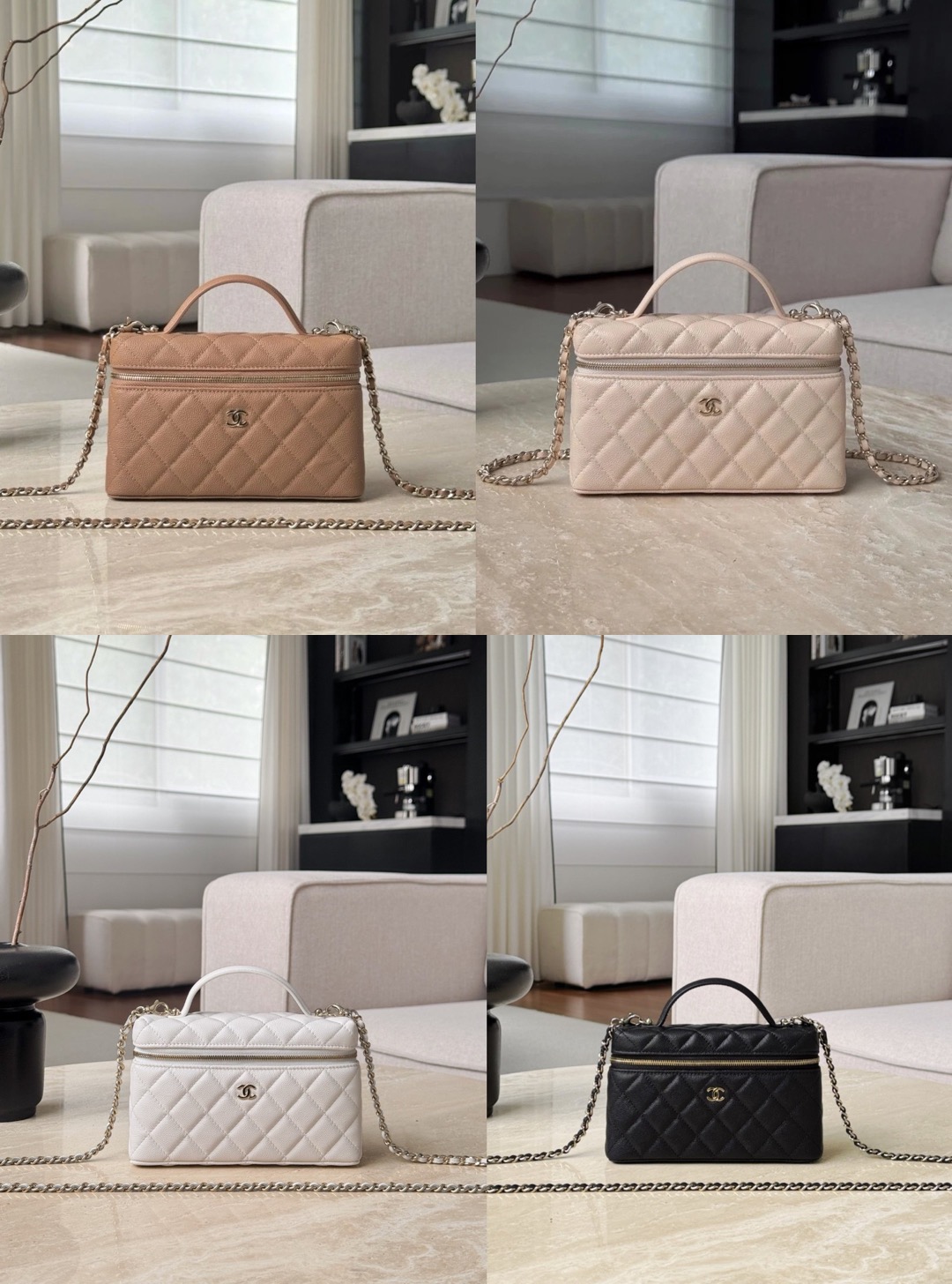 CHANEL 25P Vanity with chain – Grained calfskin - image 7