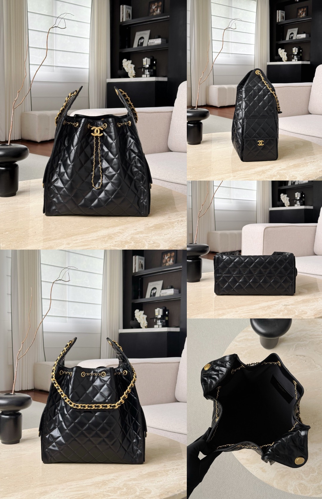 CHANEL 25C Hobo Bag In Black - image 11