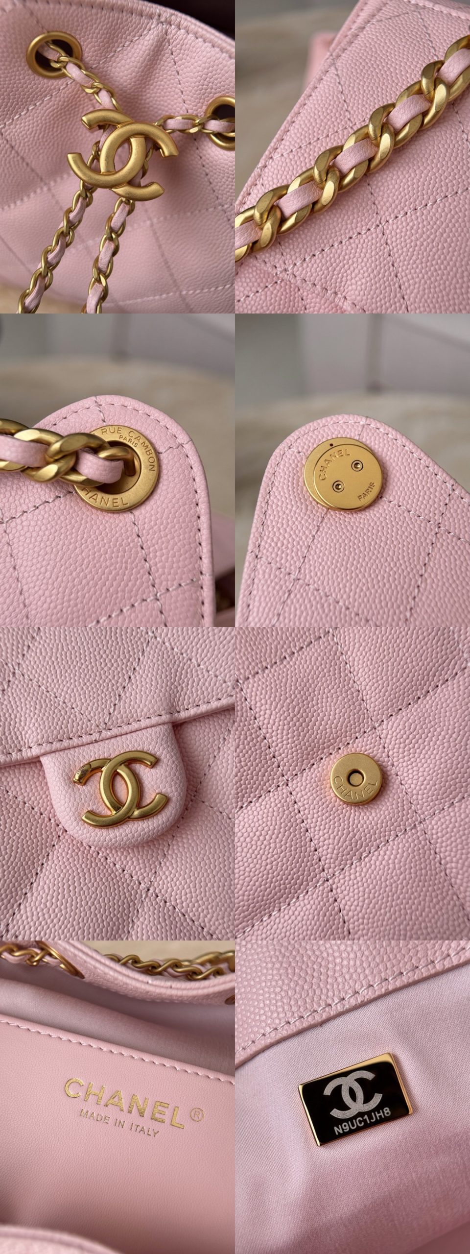 CHANEL 25A Hobo Bag Caviar leather In Light Pink - image 8