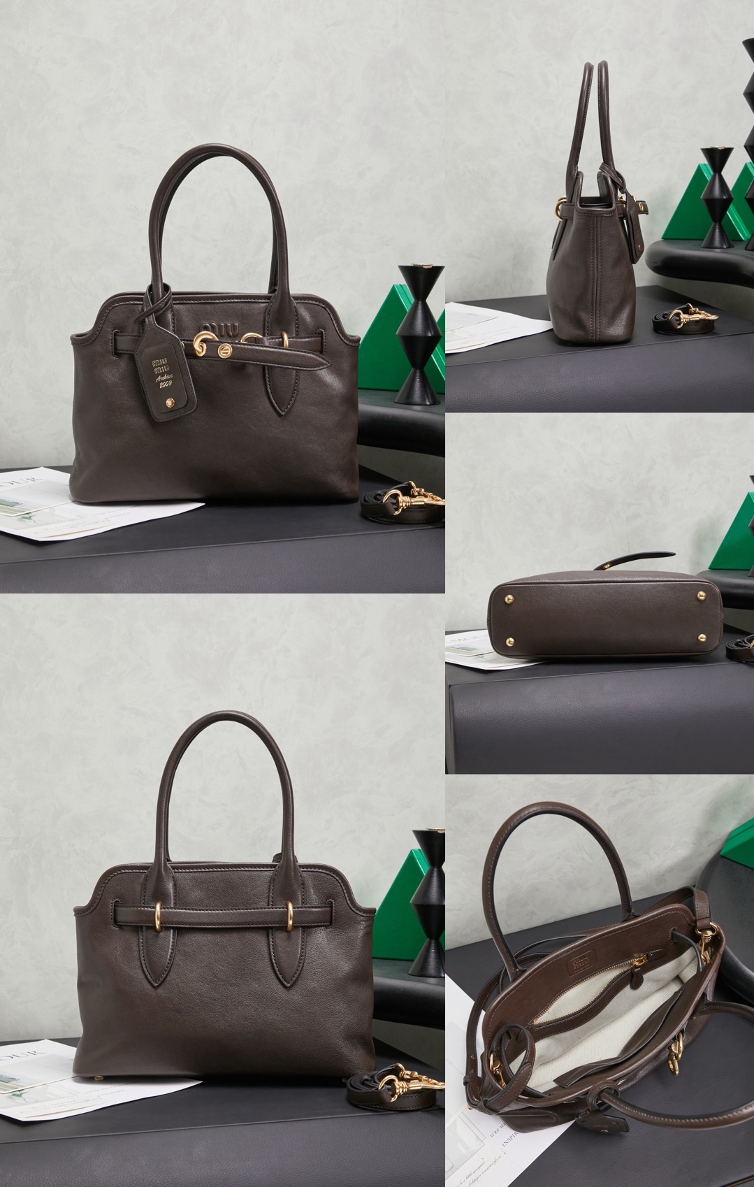 MIUMIU FROM THE RUNWAY Aventure nappa leather top-handle bag Medium - image 11