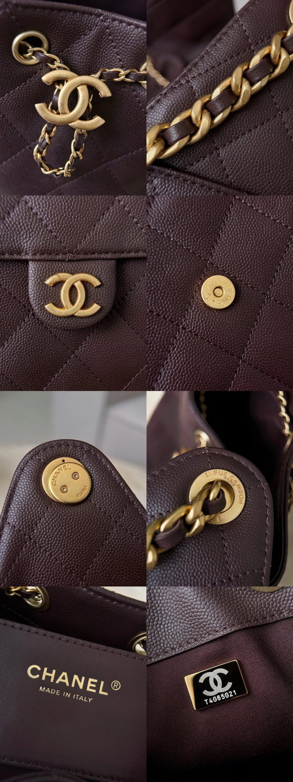 CHANEL 25Bag Caviar leather In Dark Brown - image 8