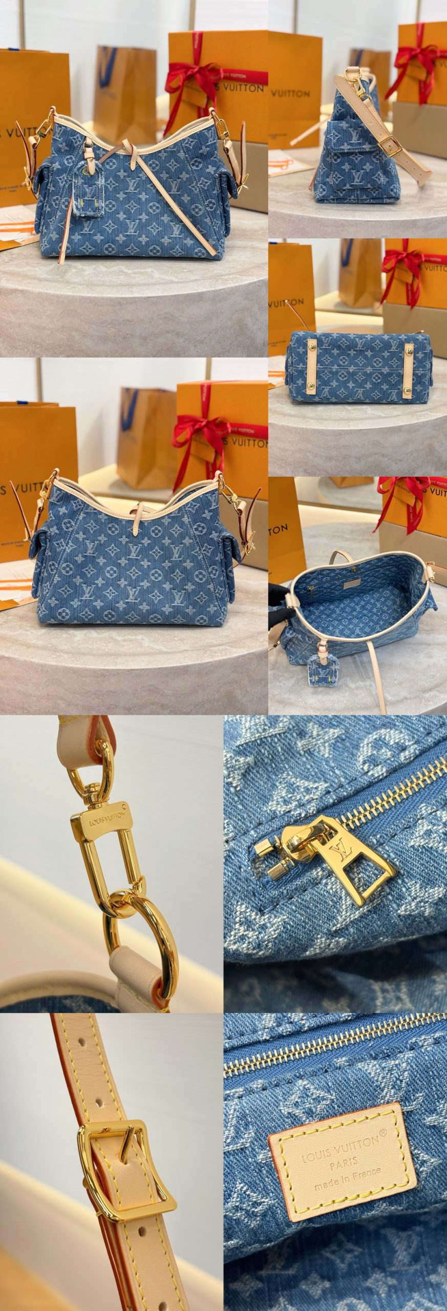 LV All in BB Denim M28107 - image 12