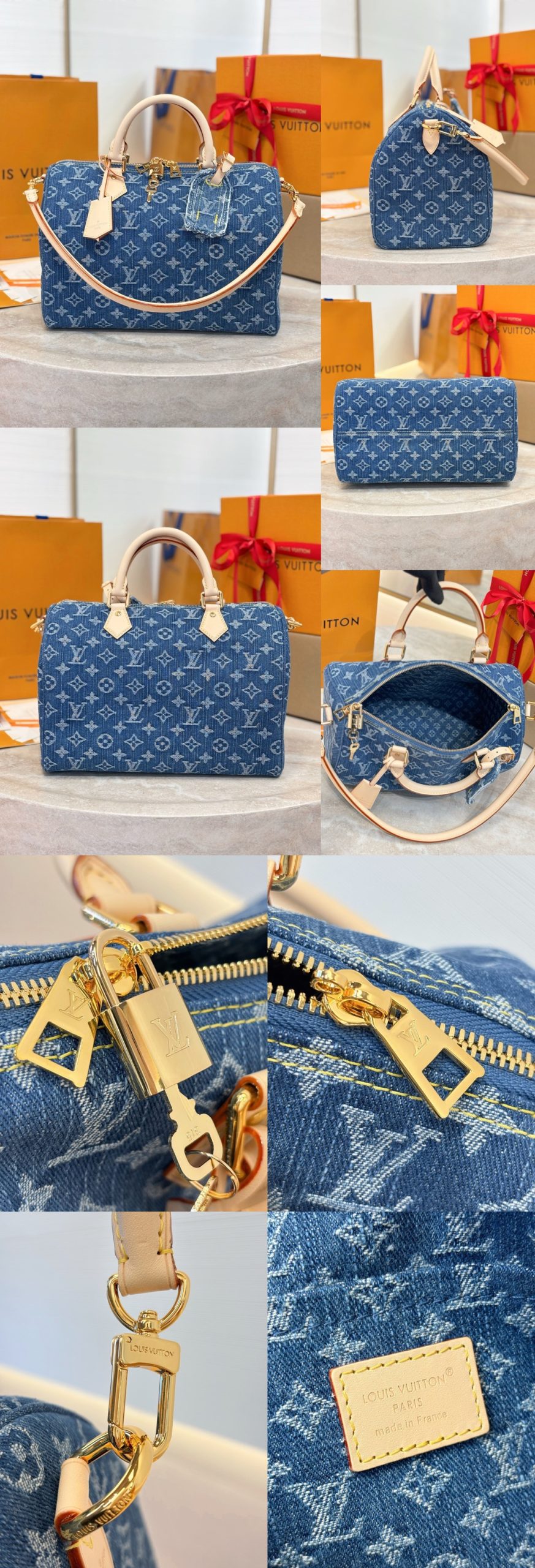 LV All in BB Denim M28107 - image 14