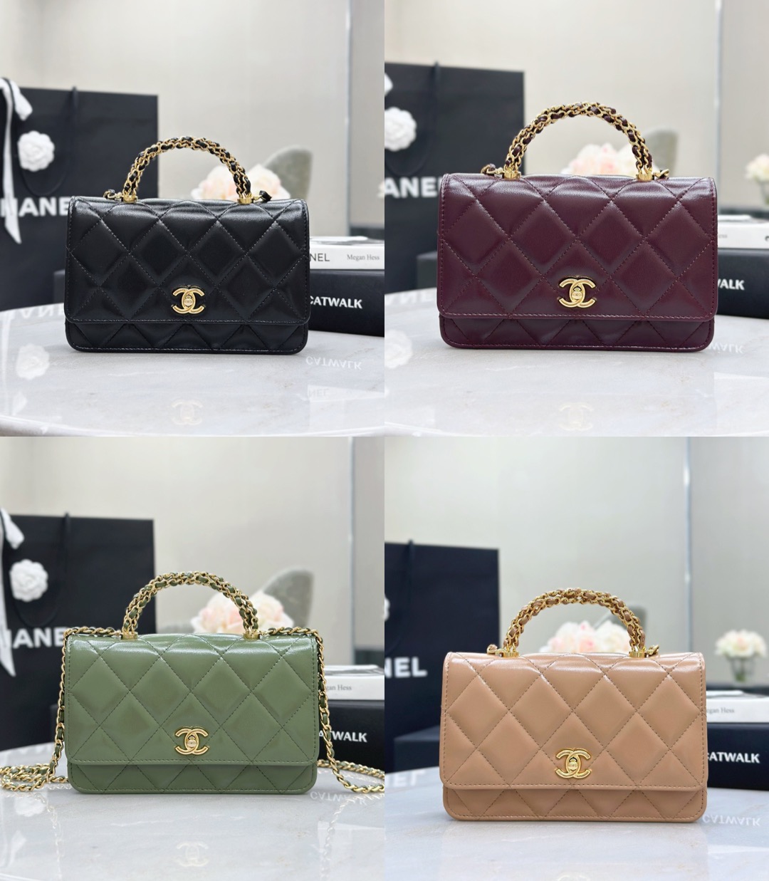 CHANEL Wallet On Chain Shiny Lambskin - image 9