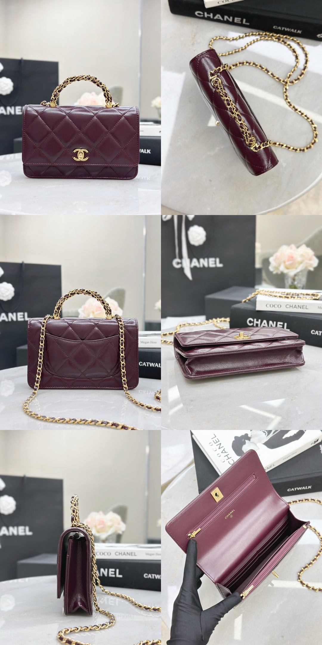 CHANEL Wallet On Chain Shiny Lambskin - image 11