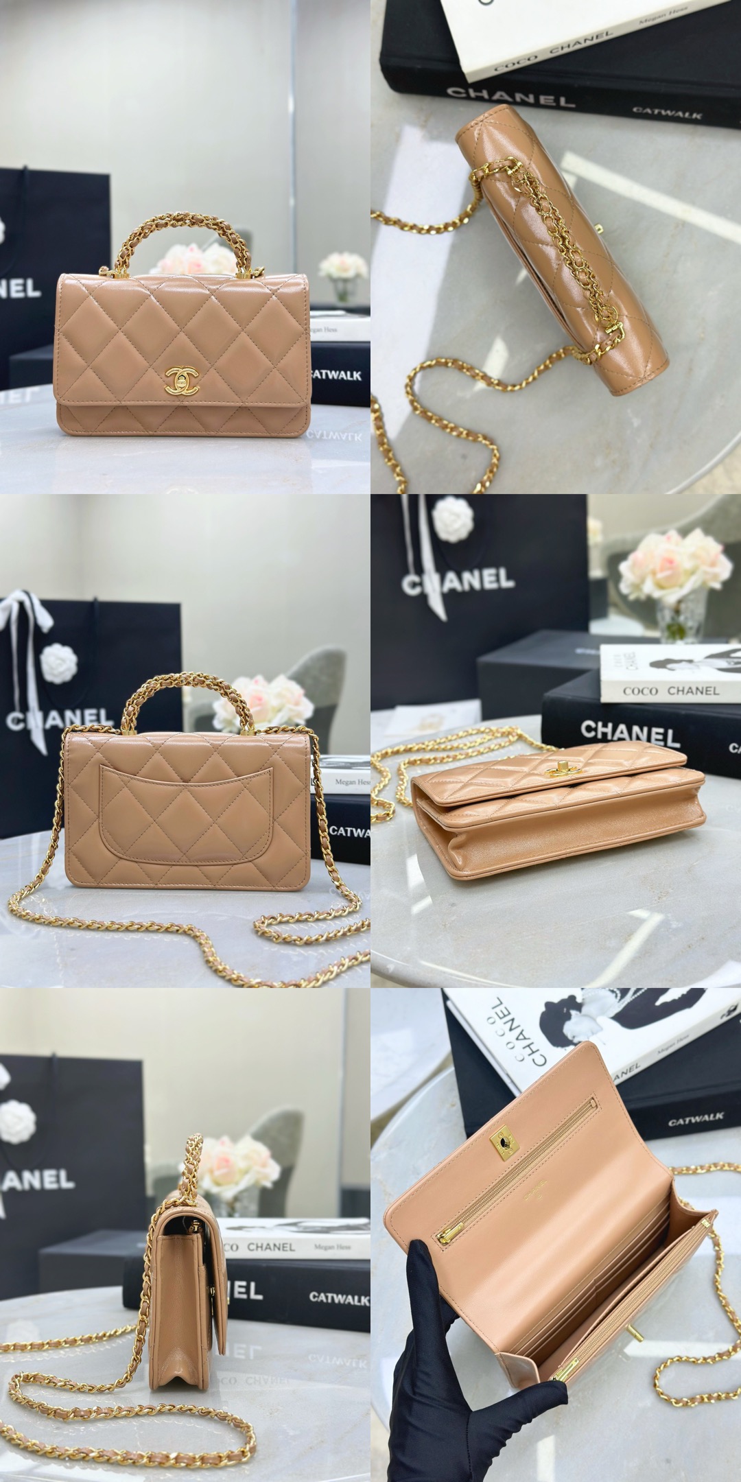 CHANEL Wallet On Chain Shiny Lambskin - image 13