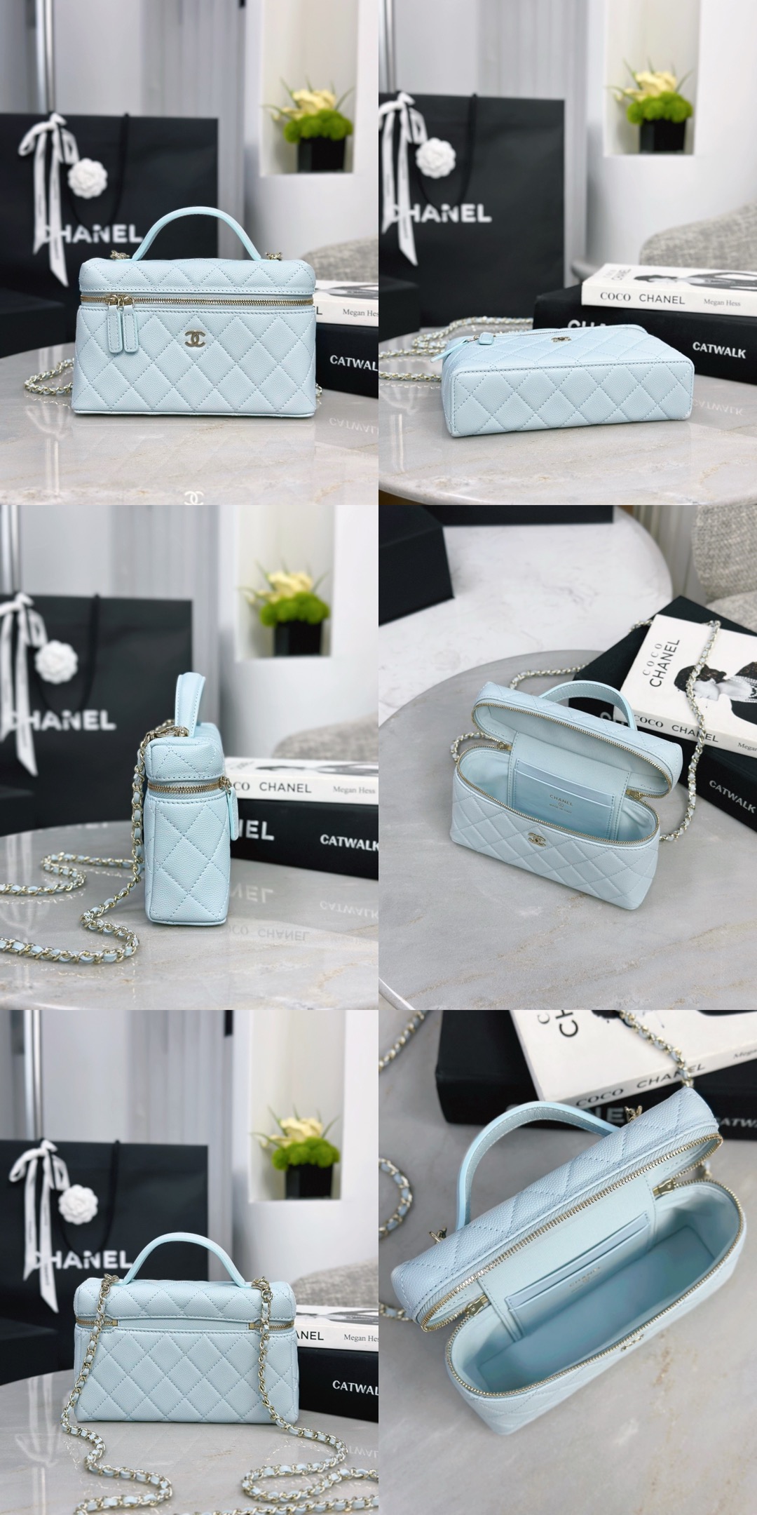 CHANEL Vanity with chain – Grained calfskin - image 10