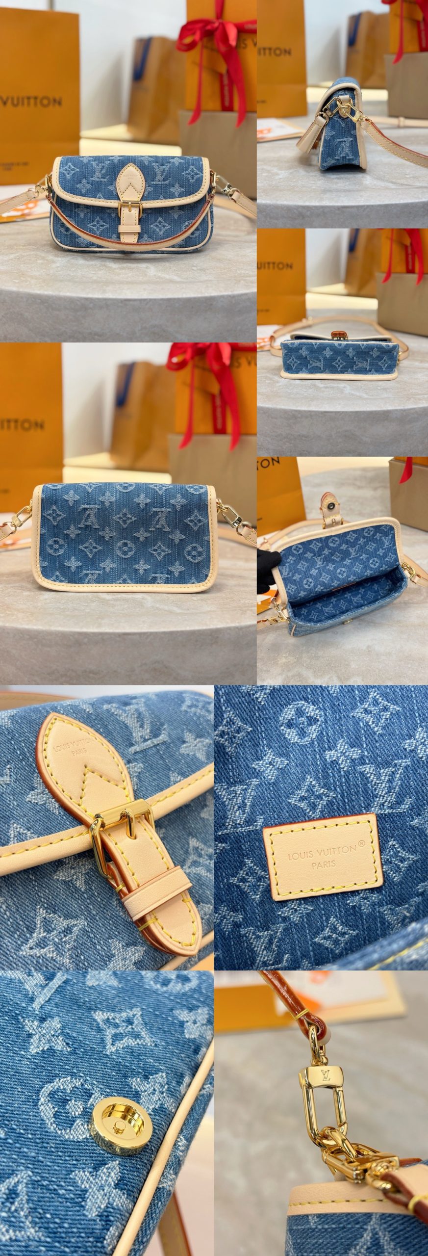 LV All in BB Denim M28107 - image 10
