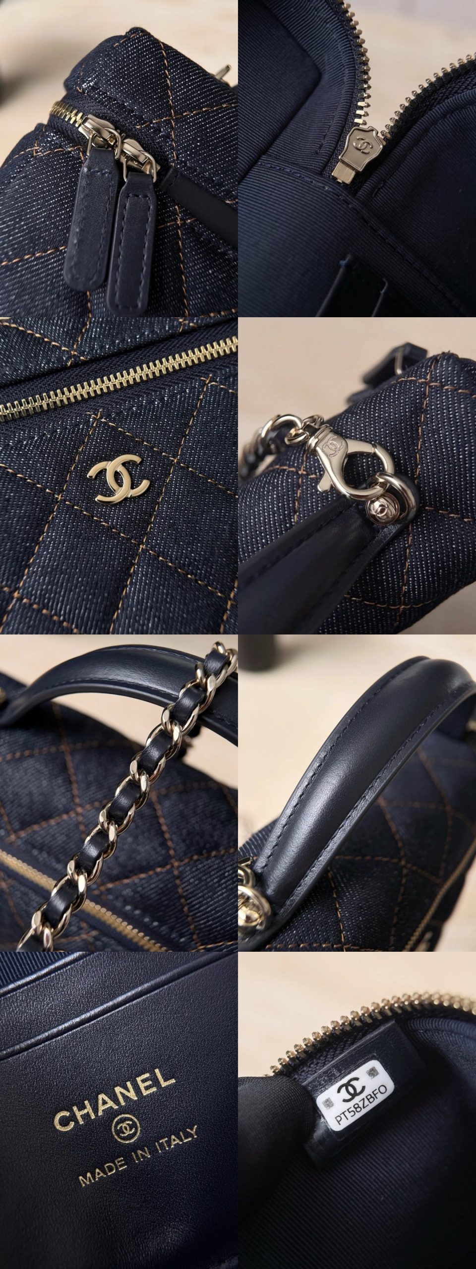 CHANEL 26P Denim Vanity Bag - image 7