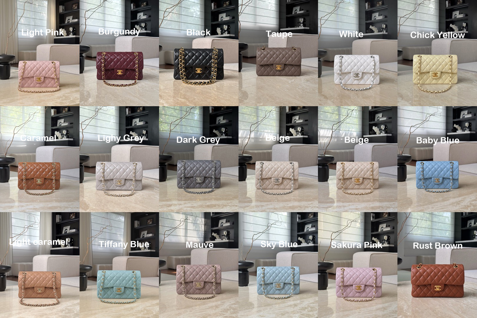 CHANEL Small Classic Flag Bag Lambskin Leather - image 7