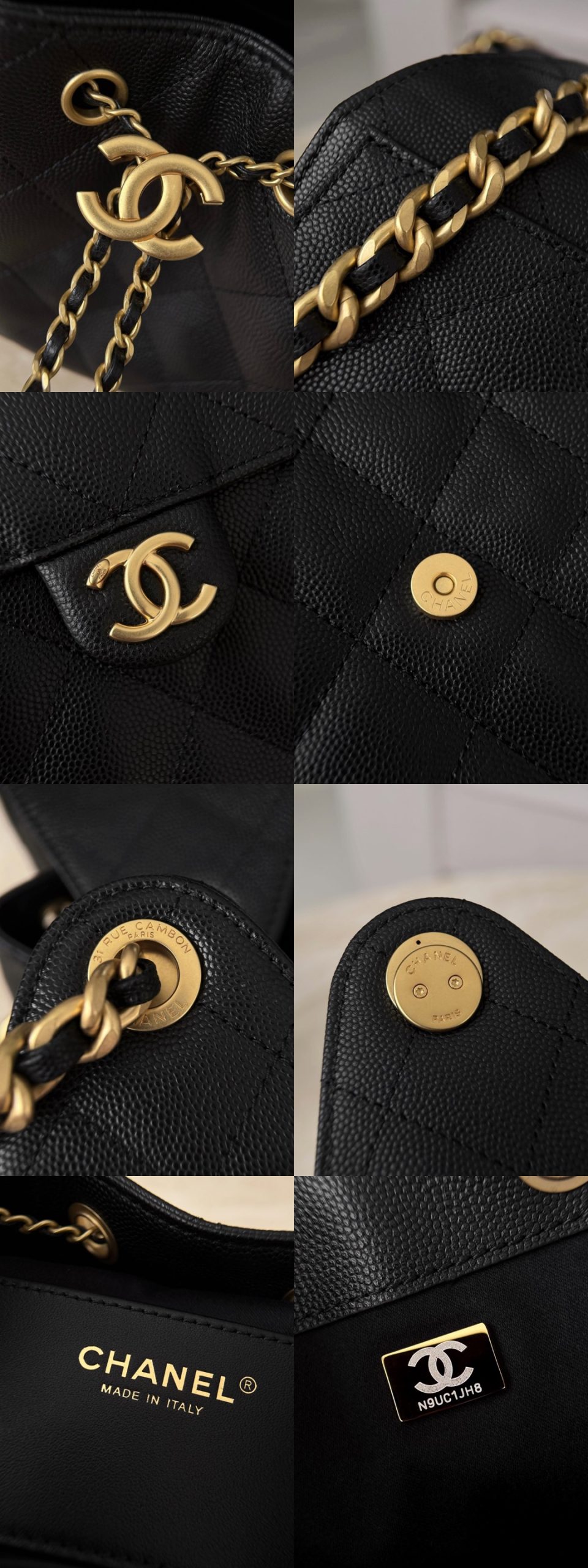 CHANEL 25C Hobo Bag In Black - image 8