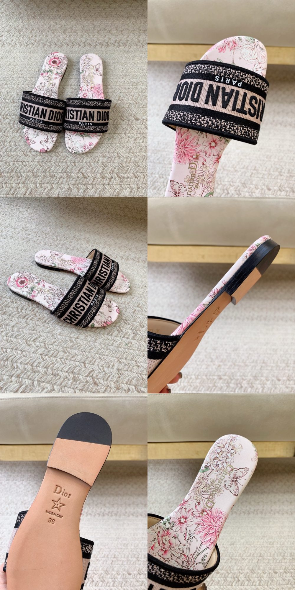 DIOR Dway Slide Rose des Vents Millefiori Motif - image 12