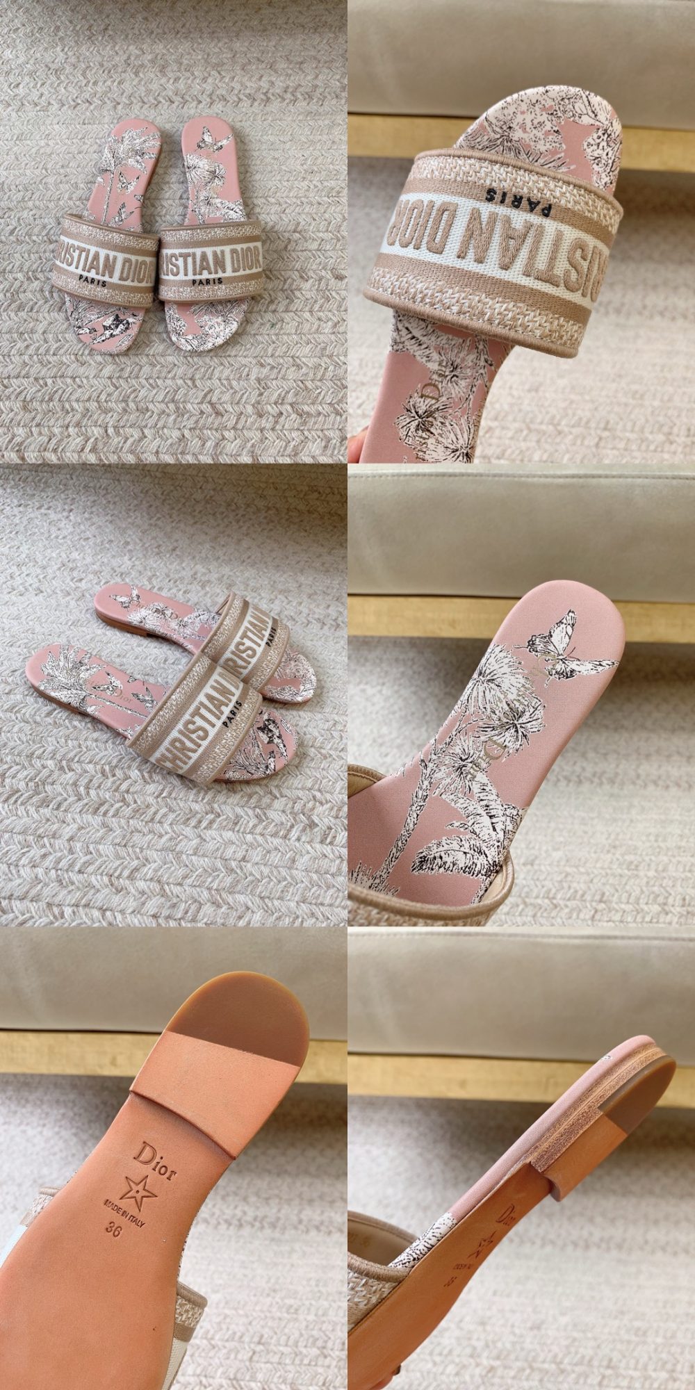 DIOR Dway Slide Rose des Vents Millefiori Motif - image 14