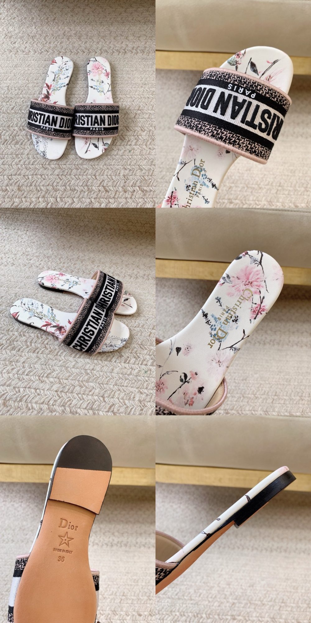 DIOR Dway Slide Rose des Vents Millefiori Motif - image 17