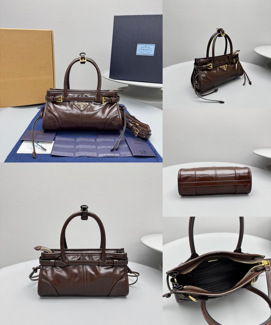PRADA Bonnie leather mini handbag - image 9