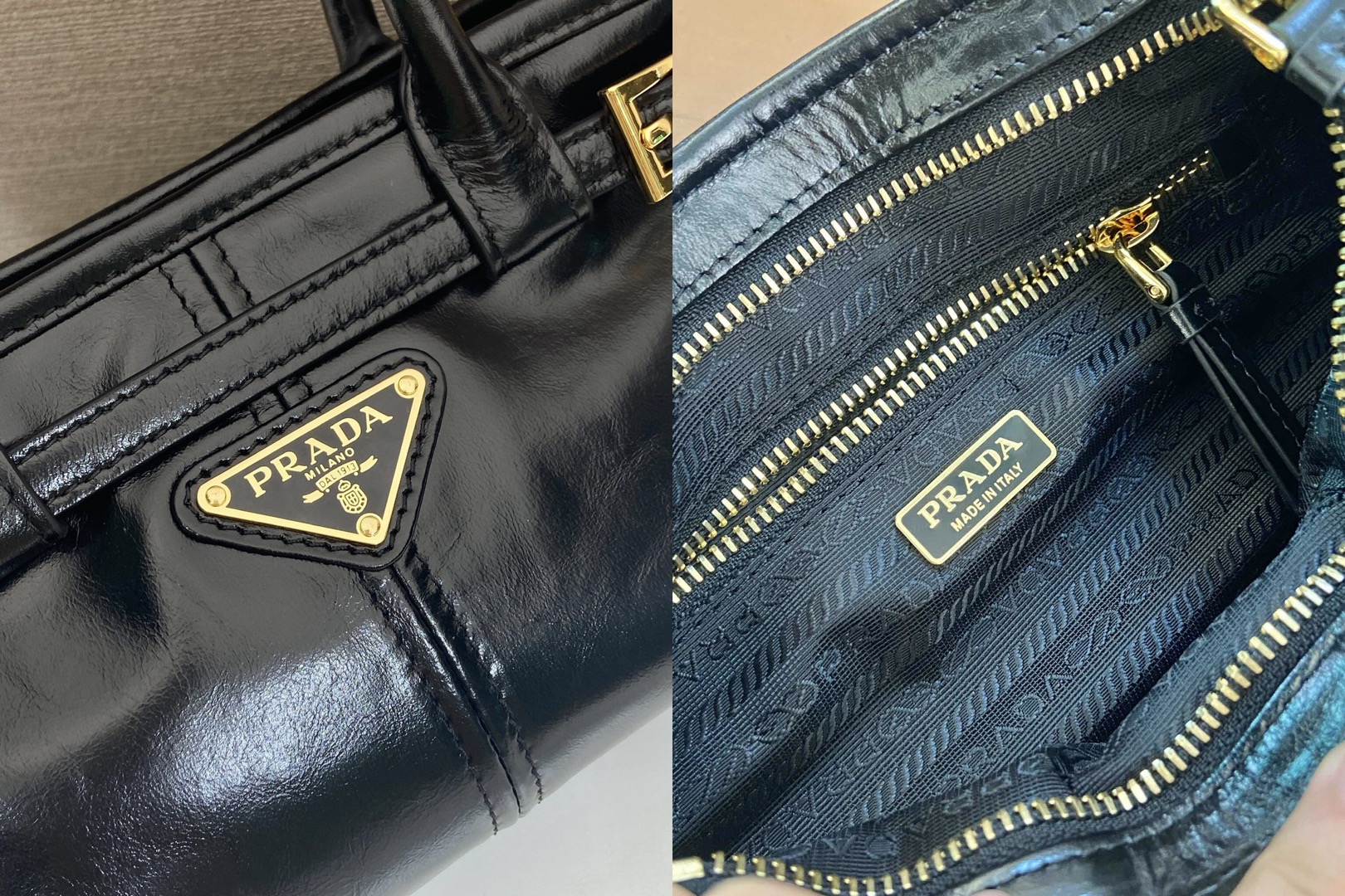 PRADA Bonnie leather mini handbag - image 8