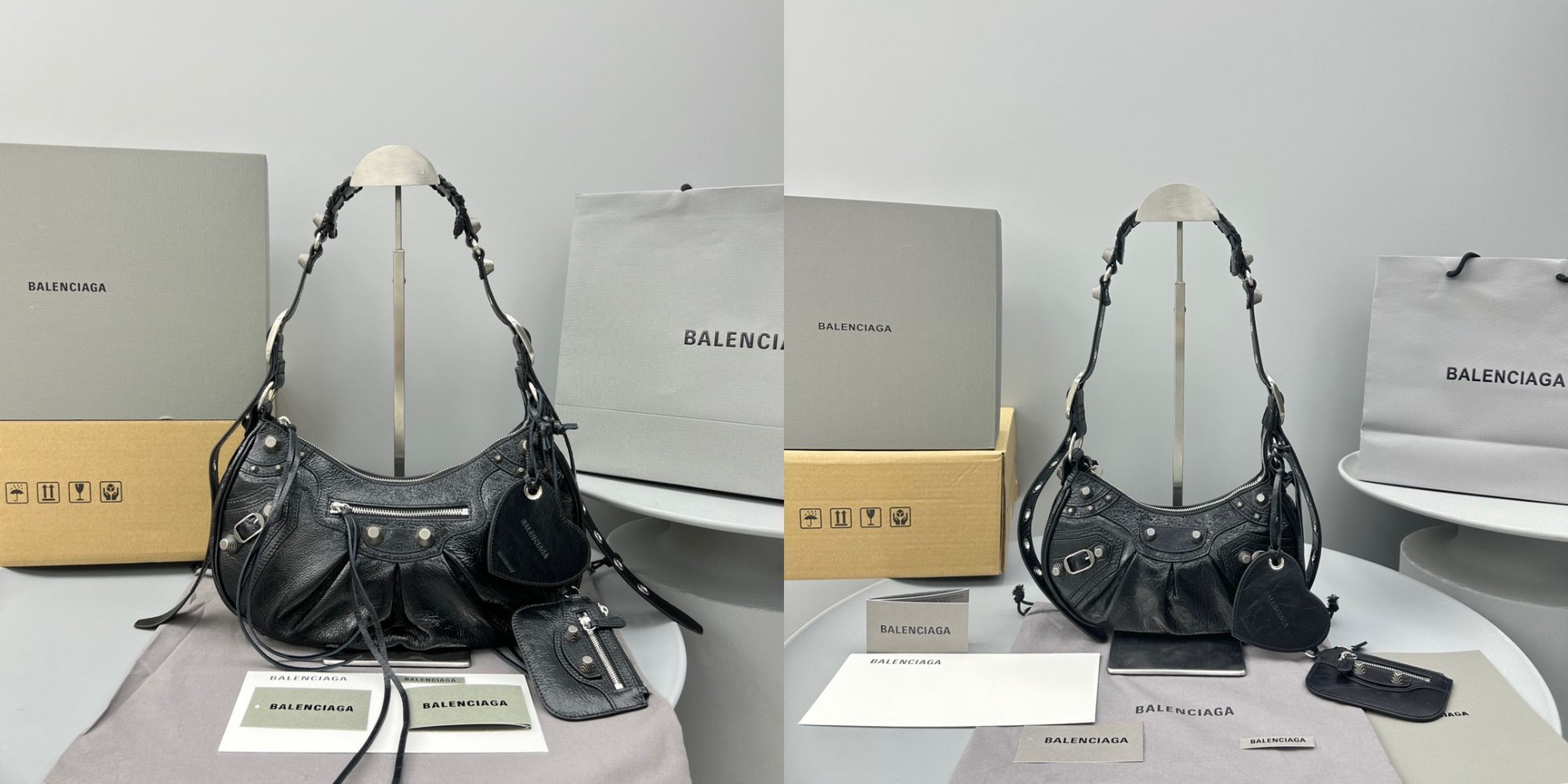 BALENCIAGA Le Cagole Shoulder Bag Small in Black - image 7
