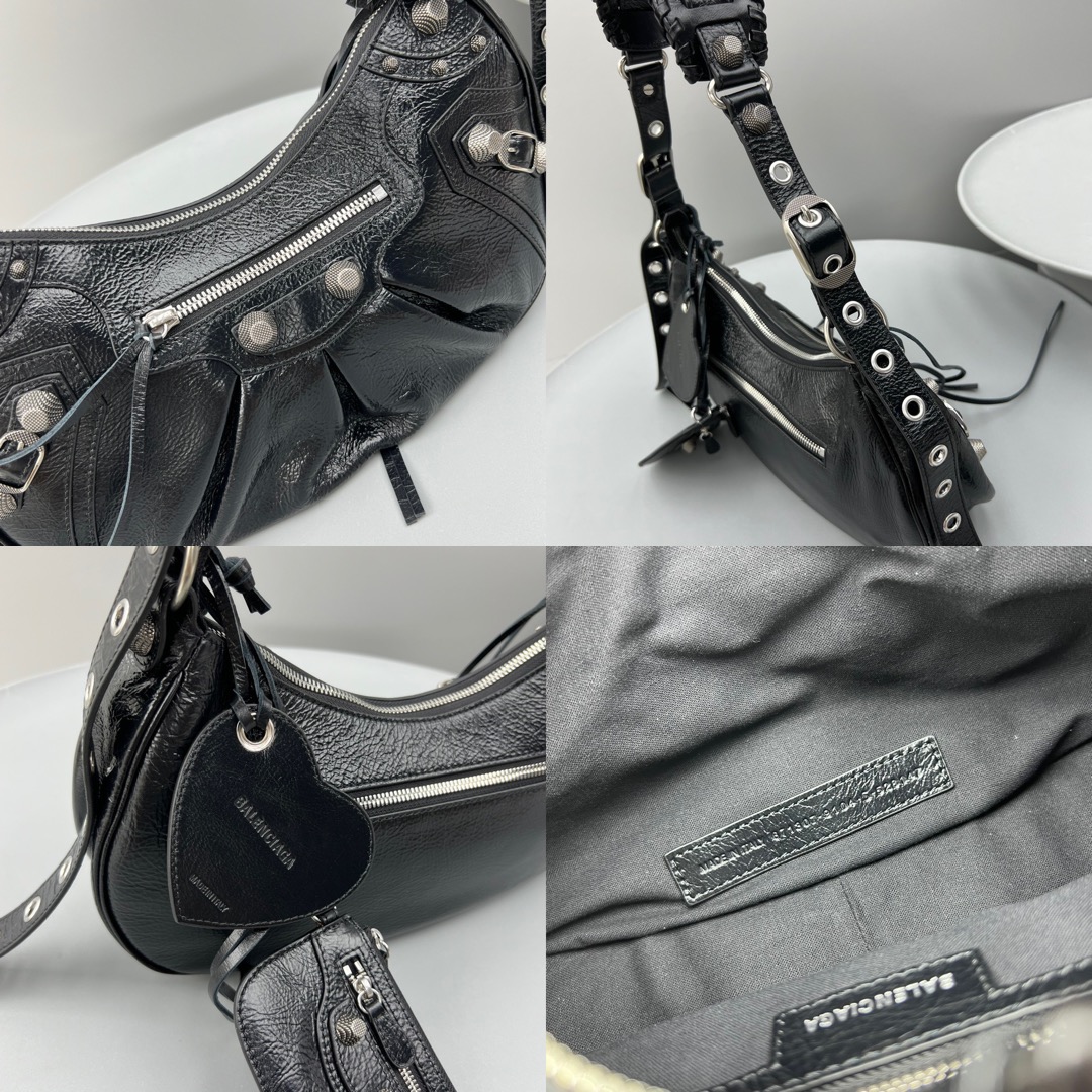 BALENCIAGA Le Cagole Shoulder Bag Small in Black - image 8
