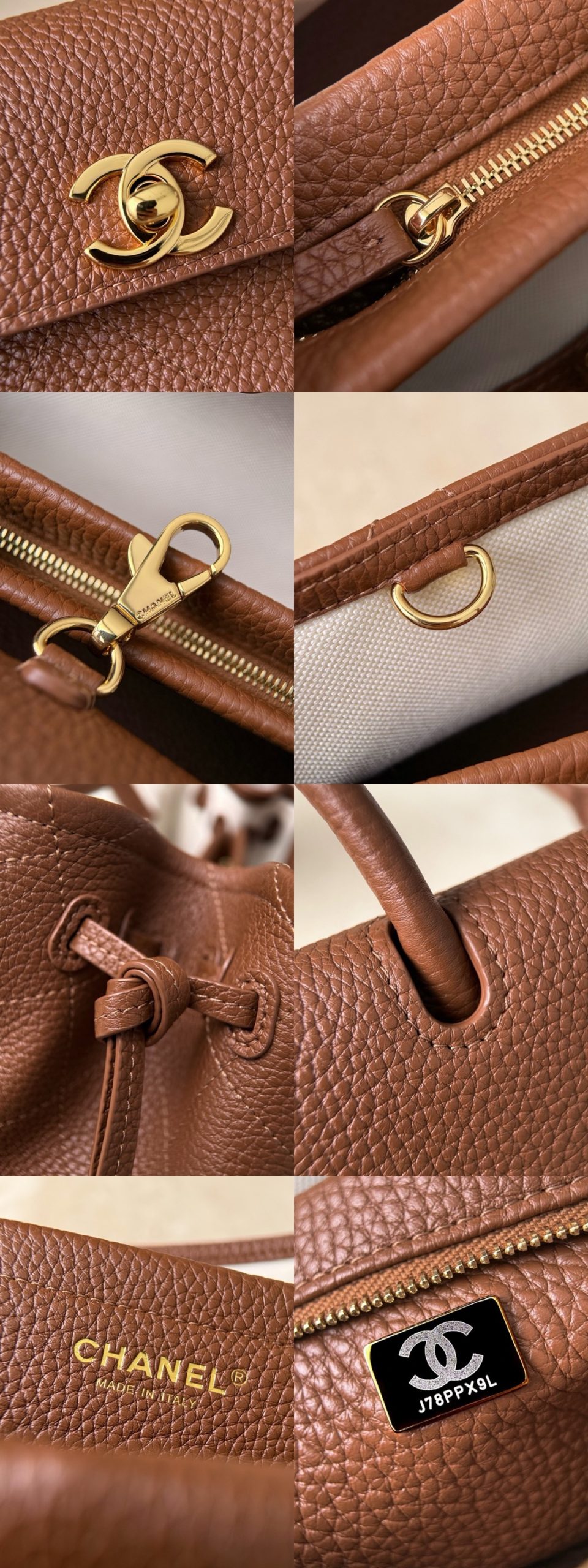 CHANEL Small Shopping Bag Grained Calfskin - image 10