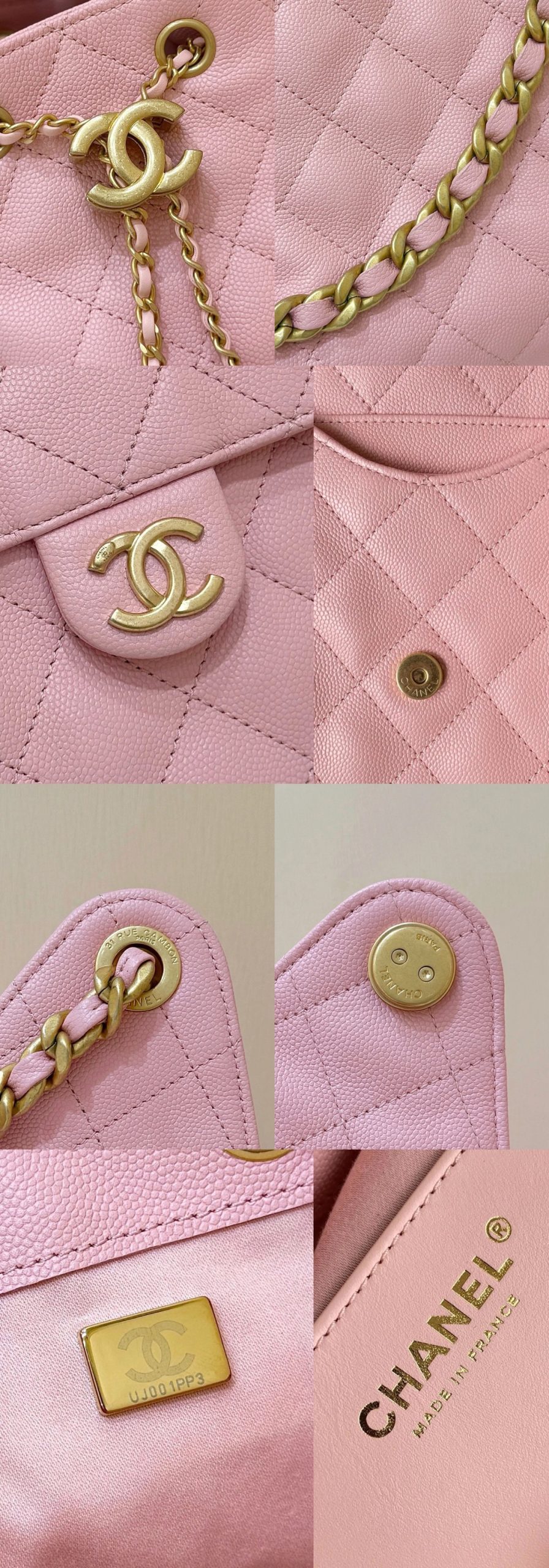 CHANEL 25bag Calfskin Sakura Pink MINI - image 8
