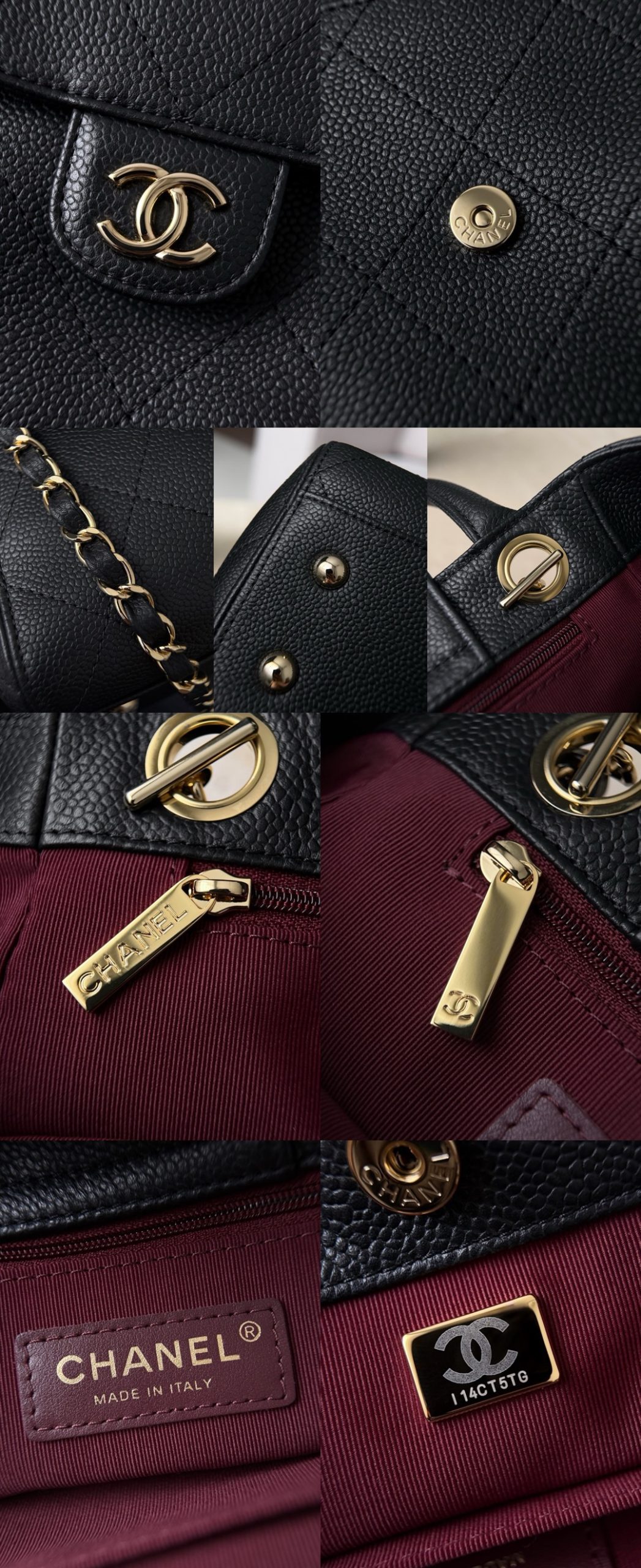 CHANEL Small Shopping Bag Grained Calfskin - image 7