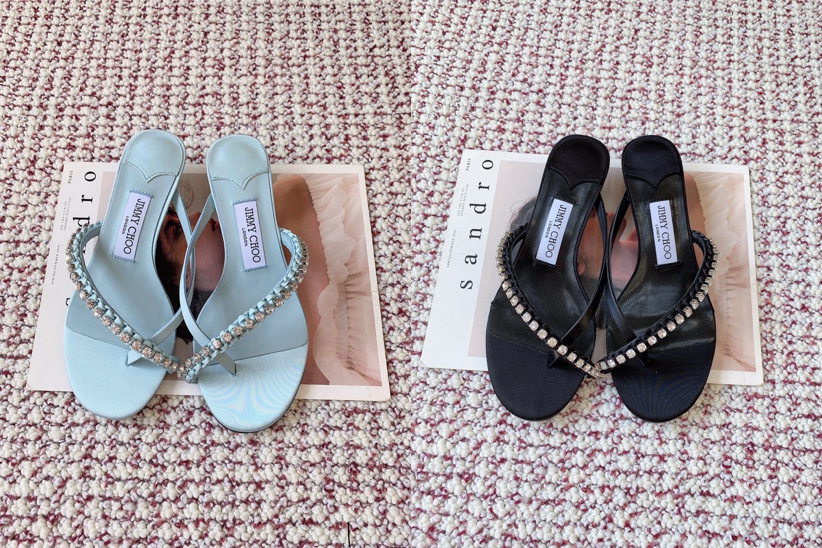 JIMMY CHOO Crystal-Embellished Heeled Mules - image 8