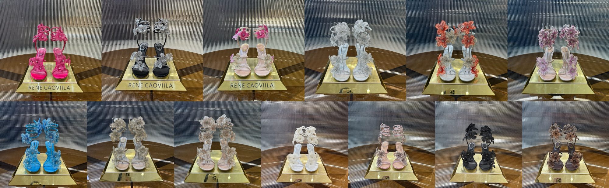 RC 105 crystal-embellished satin sandals - image 8