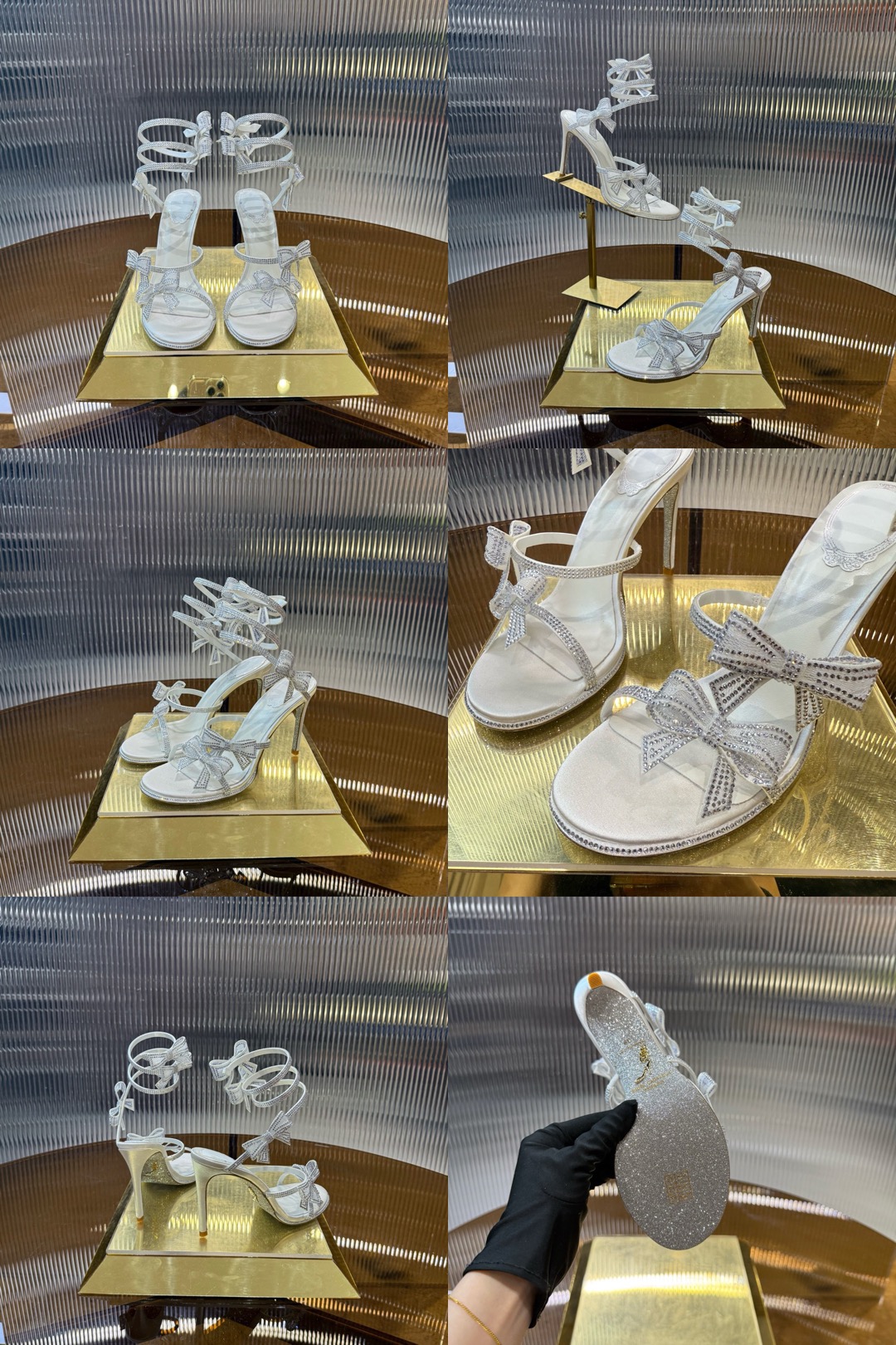 RC 105Mm Cleo Bow-Embellished Sandals - image 11
