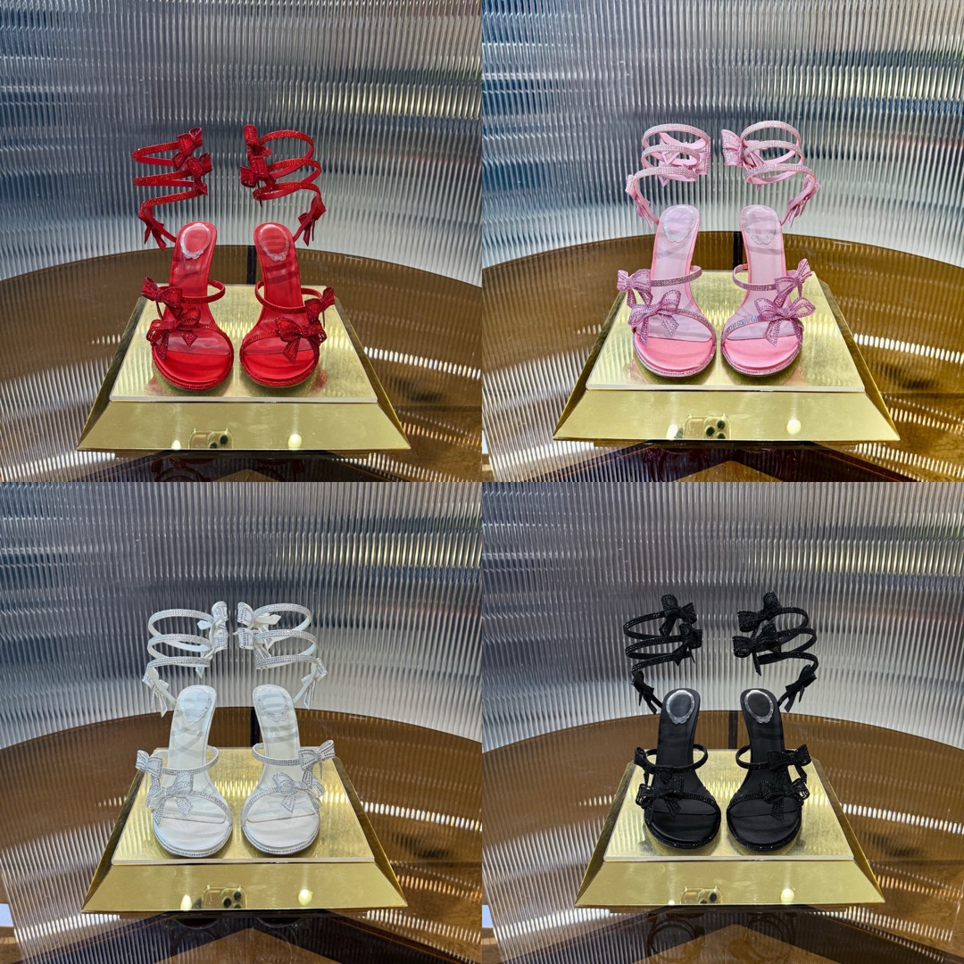 RC 105Mm Cleo Bow-Embellished Sandals - image 8