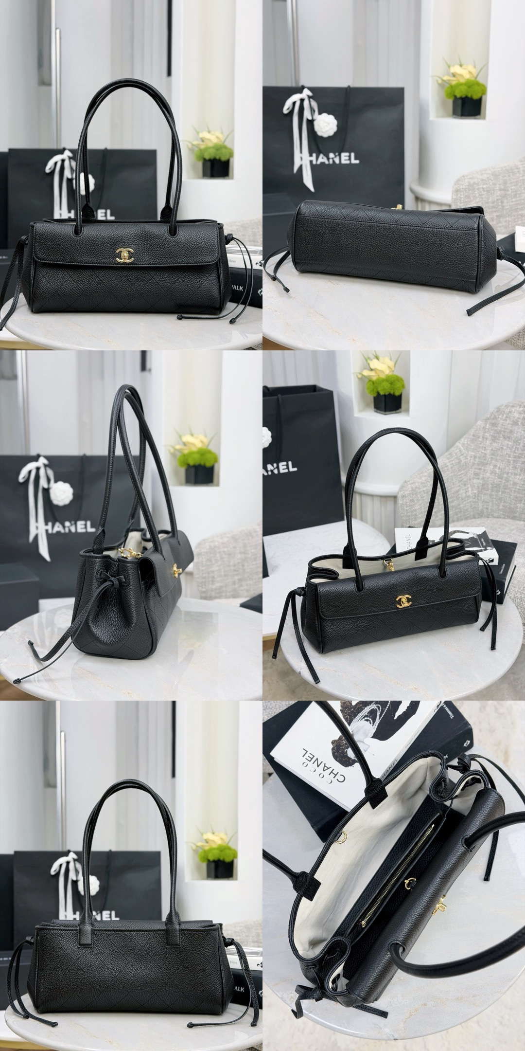 CHANEL Small Shopping Bag Grained Calfskin - image 11