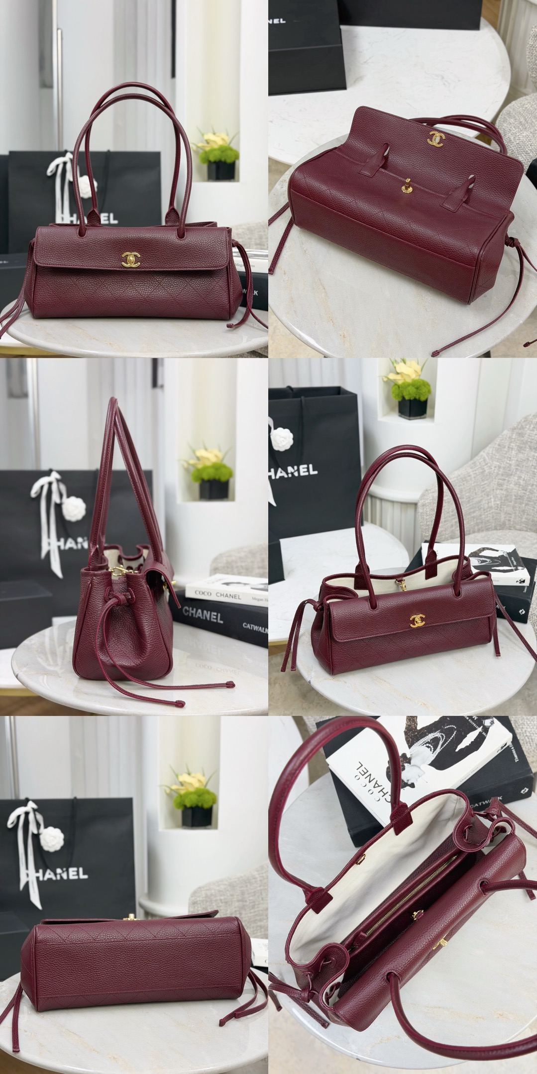 CHANEL Small Shopping Bag Grained Calfskin - image 12